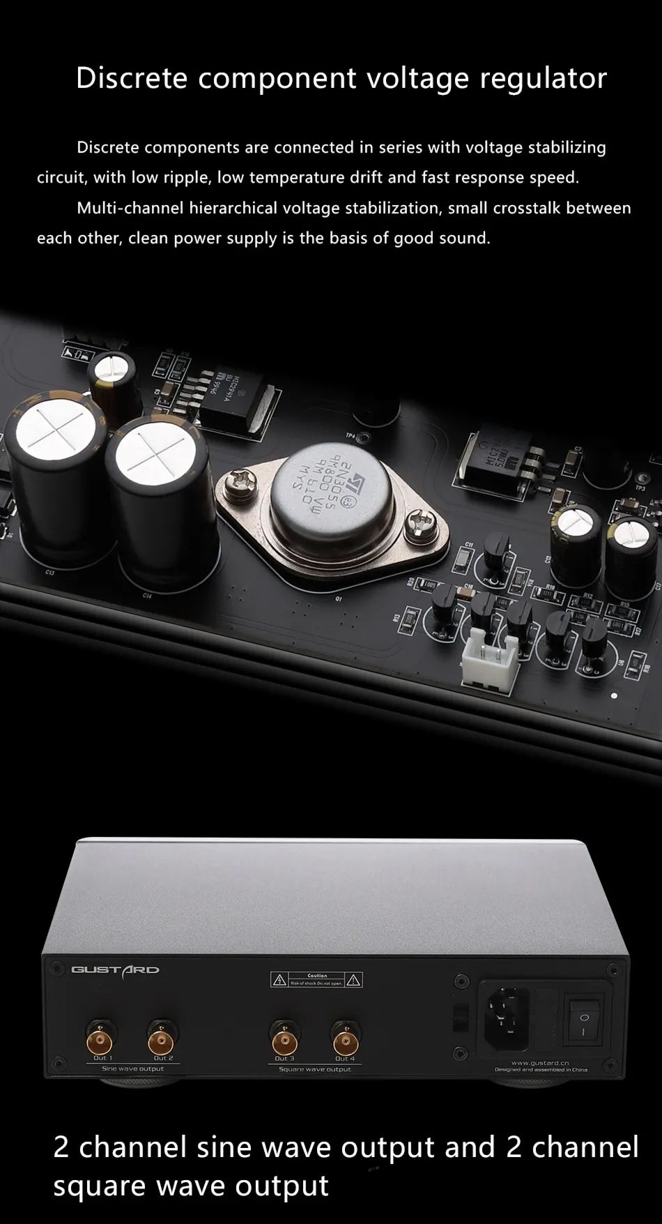 GUSTARD C18 10MHZ Audio Clock Kolor: Srebrny