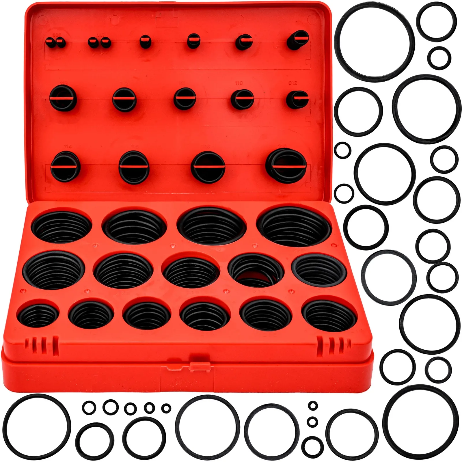 Oringi gumki uszczelki gumowe olejoodporne 386 sztuk ROCKFORCE