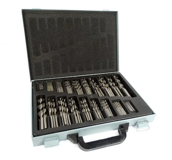 Zestaw wierteł HSS do metalu (wiertła) 170 sztuk SILVER
