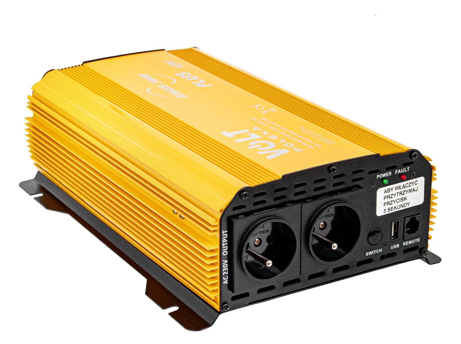 Przetwornica napięcia prądu SINUS 3000 PLUS (12V/230V 1500/3000W) VOLT POLSKA