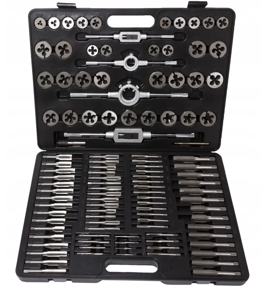 Zestaw narzynki gwintowniki kalibrowniki 110 sztuk TRADE HOUSE