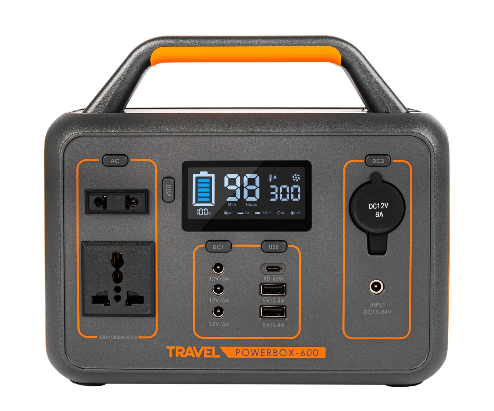 Przenośna stacja zasilania travel POWERBOX 600W 280Wh 26Ah VOLT POLSKA