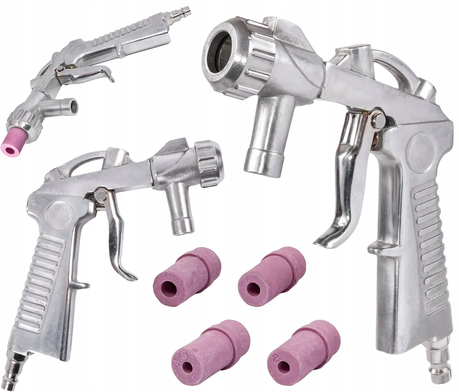 Pistolet do piaskowania + 4 dysze 4-7mm GEKO