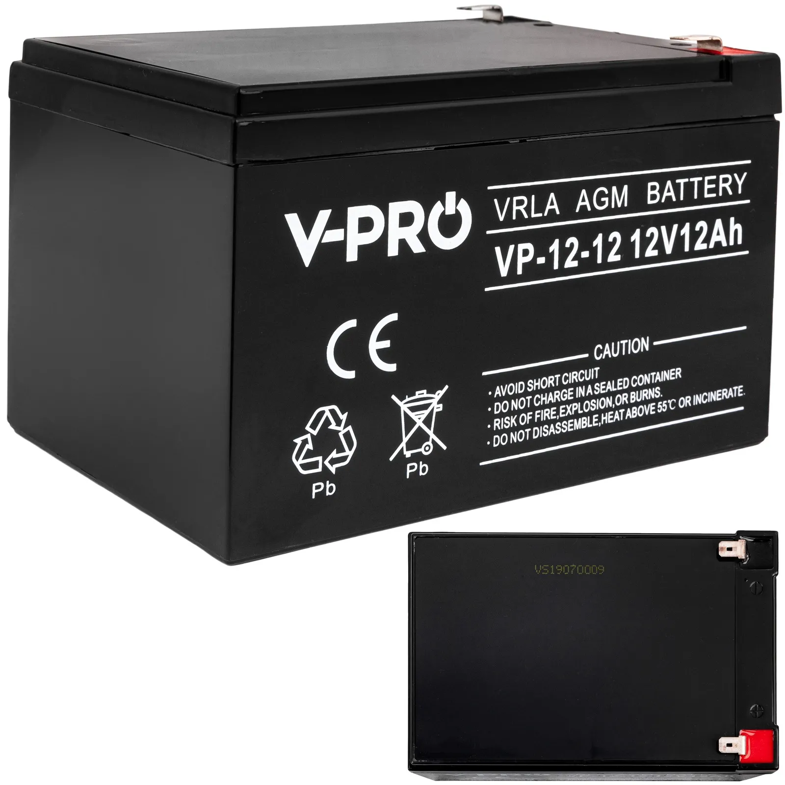 Akumulator AGM 12V 12Ah VPRO Bezobsługowy VOLT POLSKA