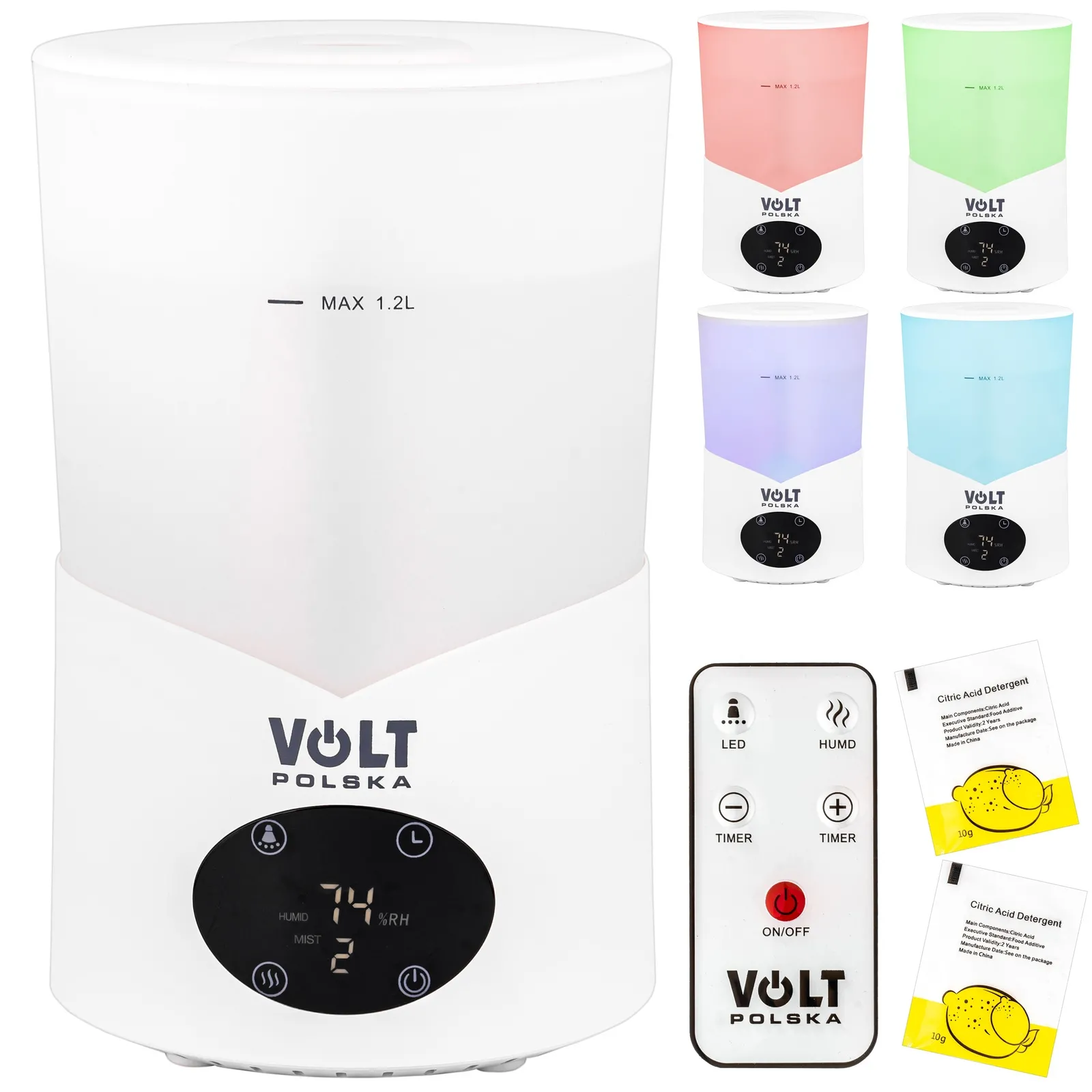 Nawilżacz powietrza BREEZE COMFORT 1,2l z pilotem Volt Polska