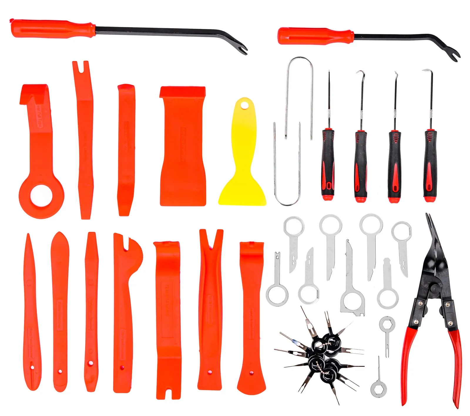 Ściągacze do tapicerki w etui 43 el (zestaw ściągaczy) SILVER