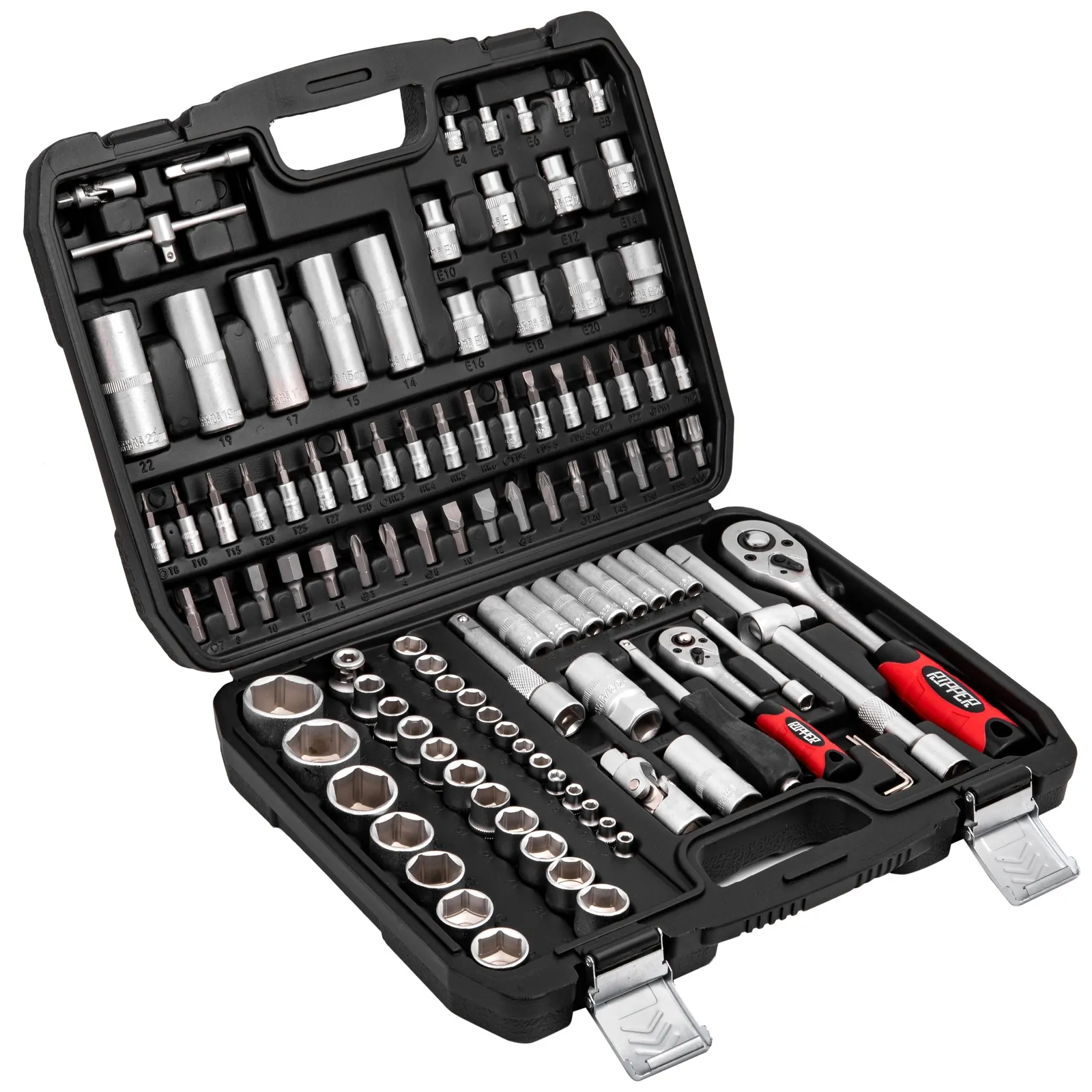 Zestaw kluczy nasadowych w walizce 108 szt CHROME VANADIUM MAR-POL