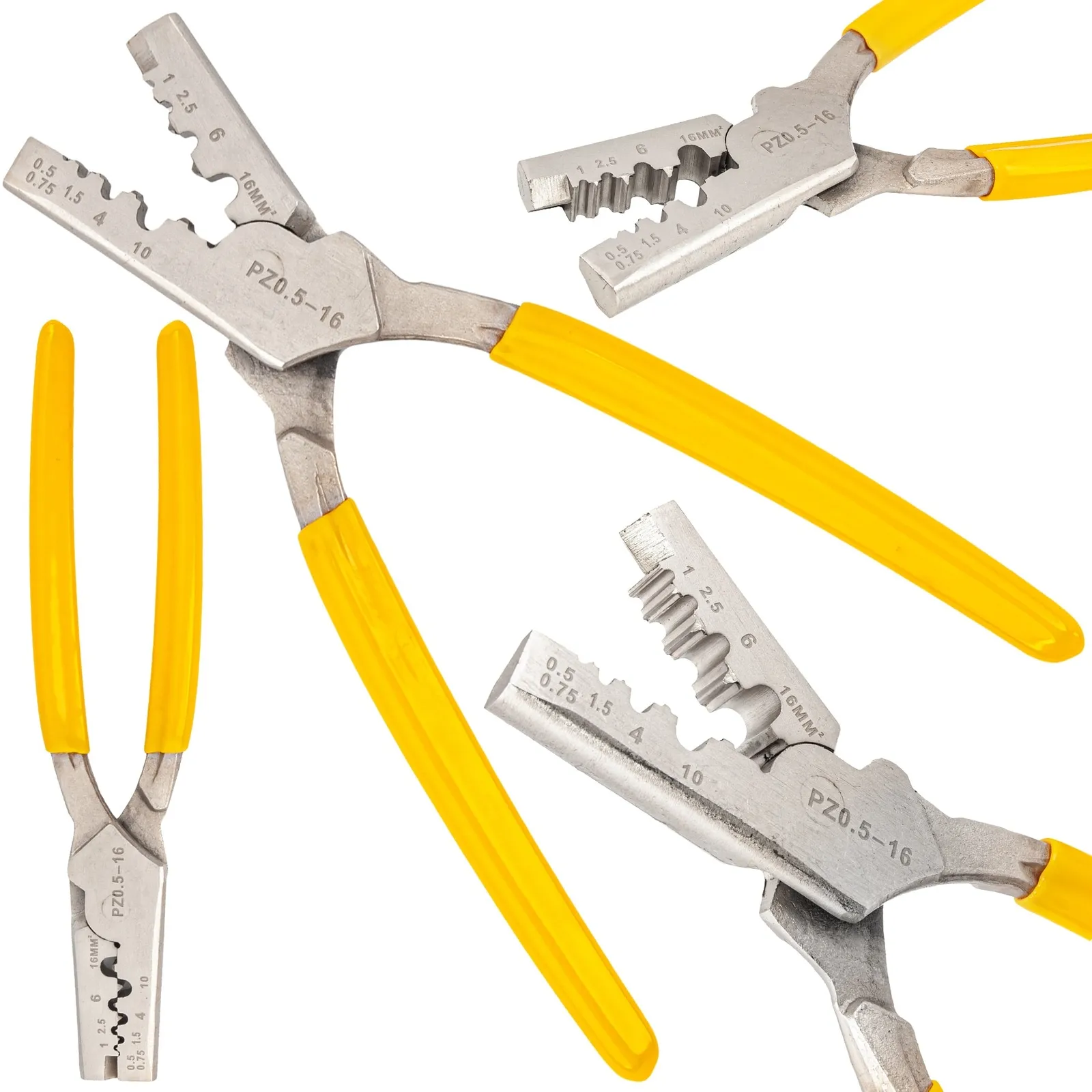 Szczypce do zaciskania tulejek kablowych praska 0.5-16mm SILVER