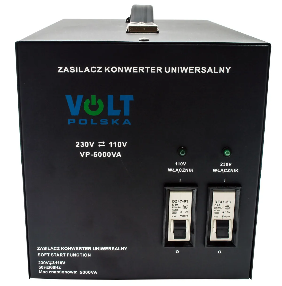 Konwerter reduktor napięcia 5000W (230V/110V) VOLT POLSKA