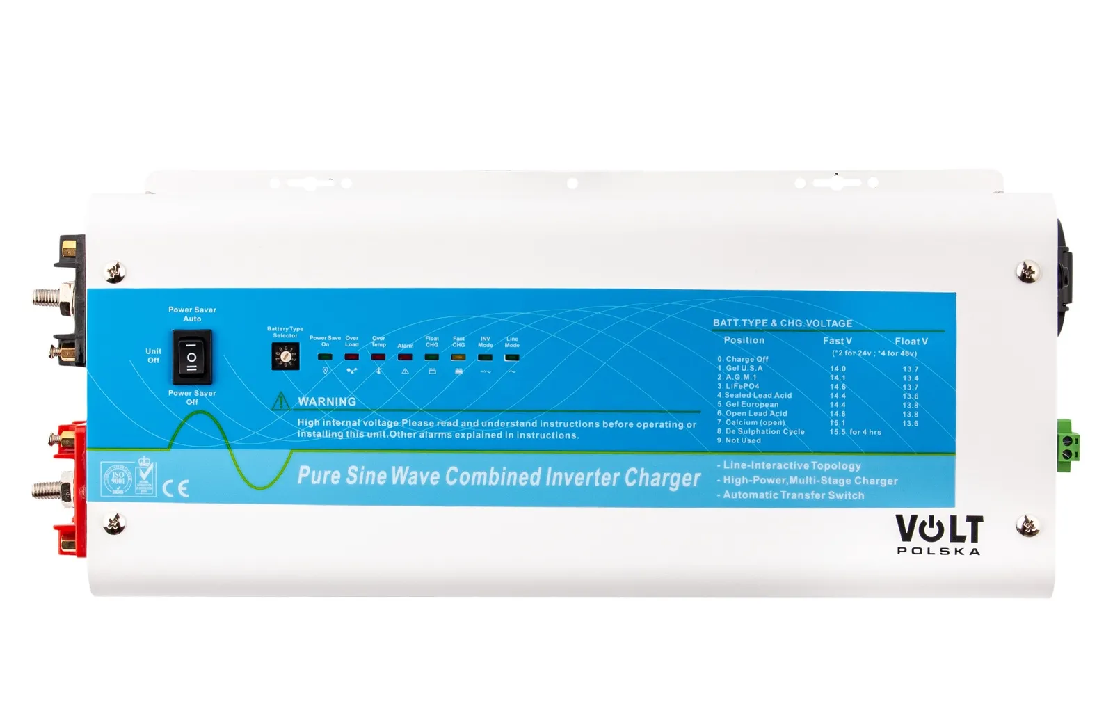 Przetwornica UPS Powersinus-1500W/3000W (12V/230V/1500W-3000W) VOLT POLSKA