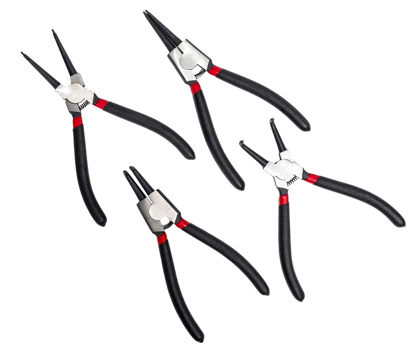 Szczypce Segera 7" Zestaw 4 sztuki SILVER