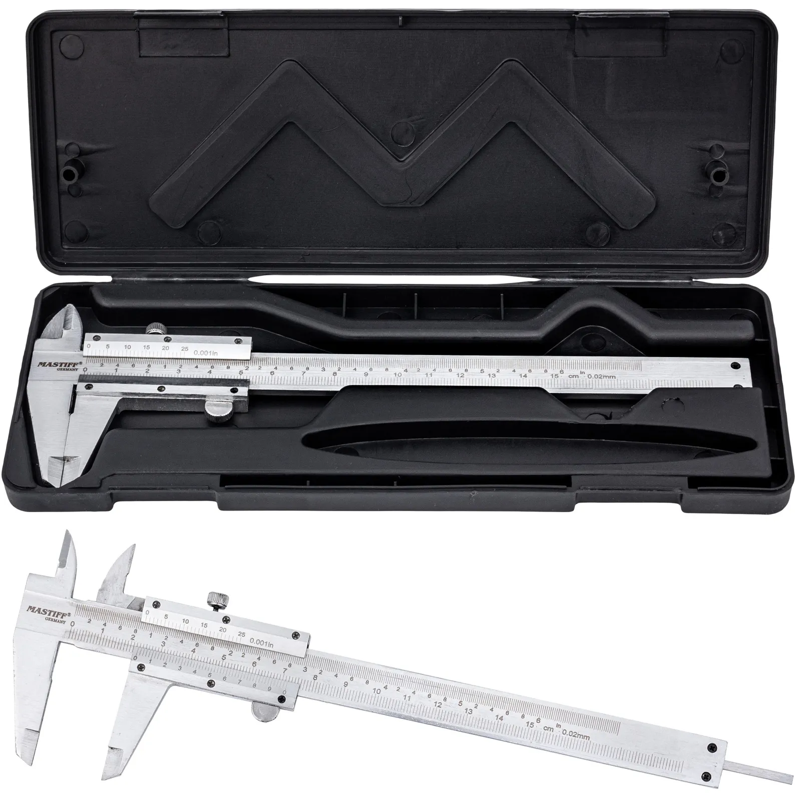 Suwmiarka 150mm 6" noniuszowa 0,02 analogowa metalowa MAR-POL