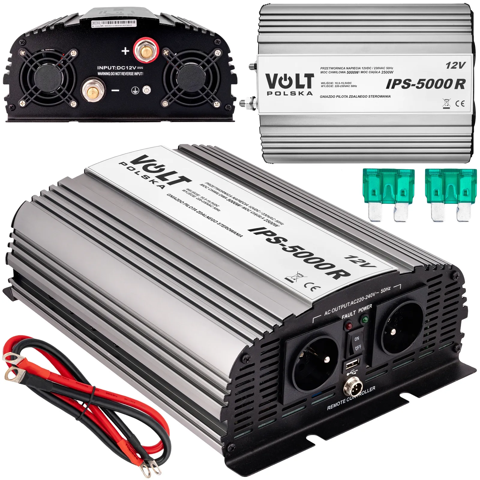 Przetwornica samochodowa IPS-5000R 12V/230V 2500/5000W VOLT POLSKA