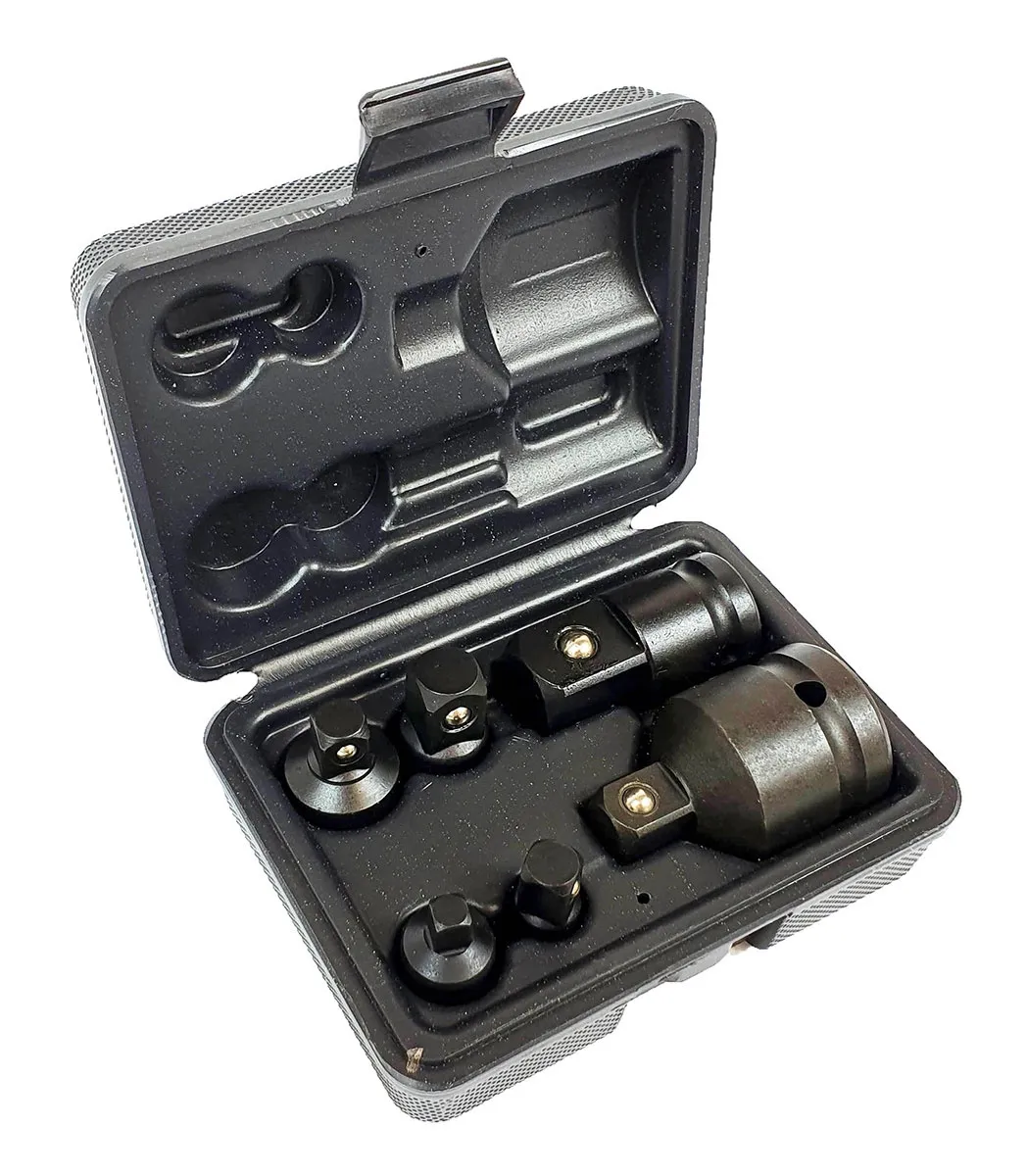 Redukcje udarowe adapter na klucz 6 szt. SILVER