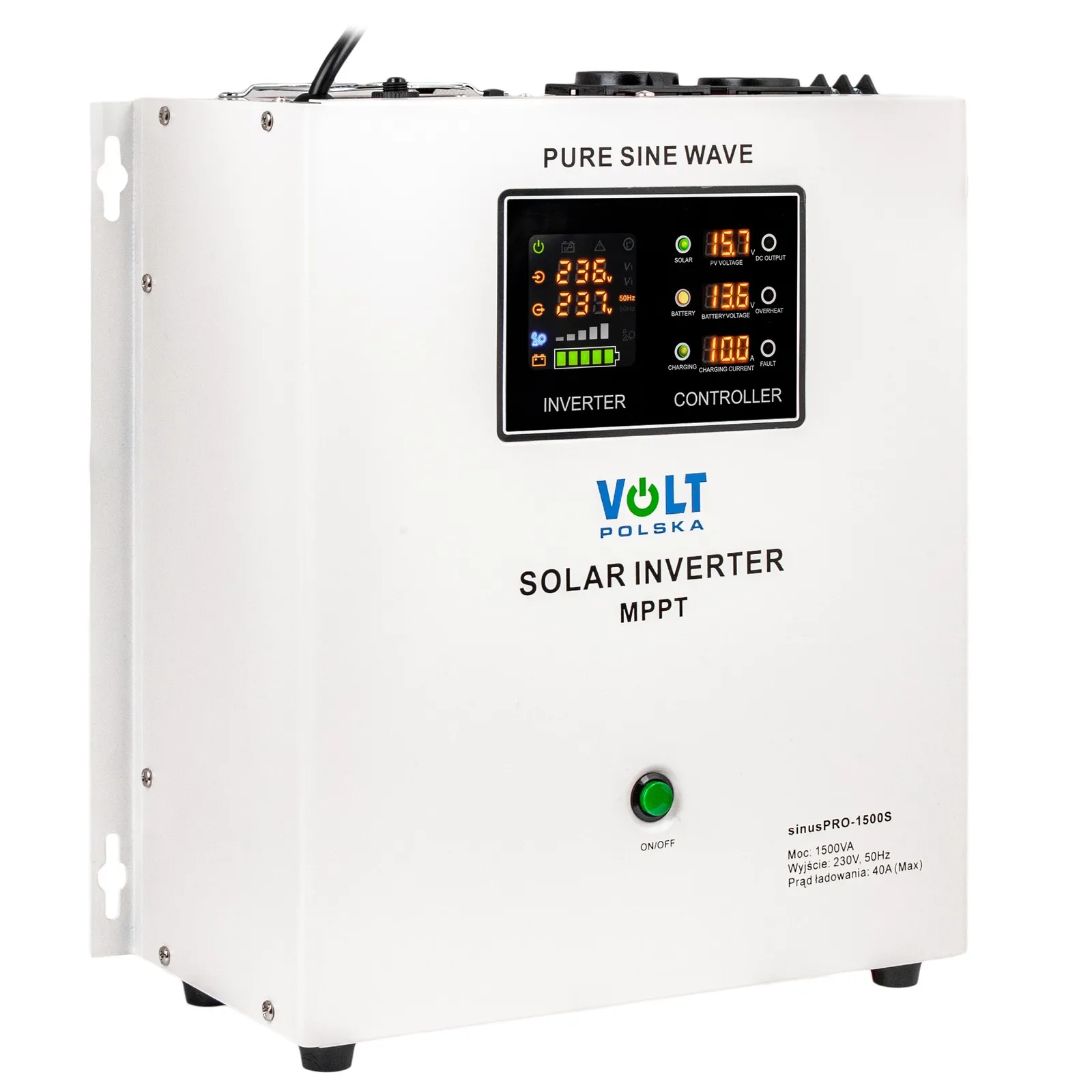 Przetwornica solarna UPS SINUSPRO 1500S (12V/1500W) VOLT POLSKA