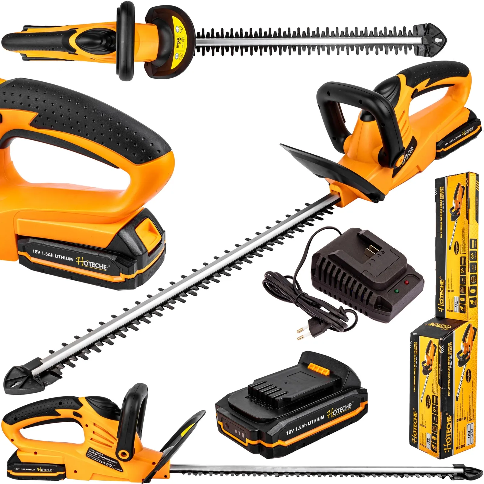 Nożyce akumulatorowe 18V do żywopłotu + bateria 1,5Ah BEAST