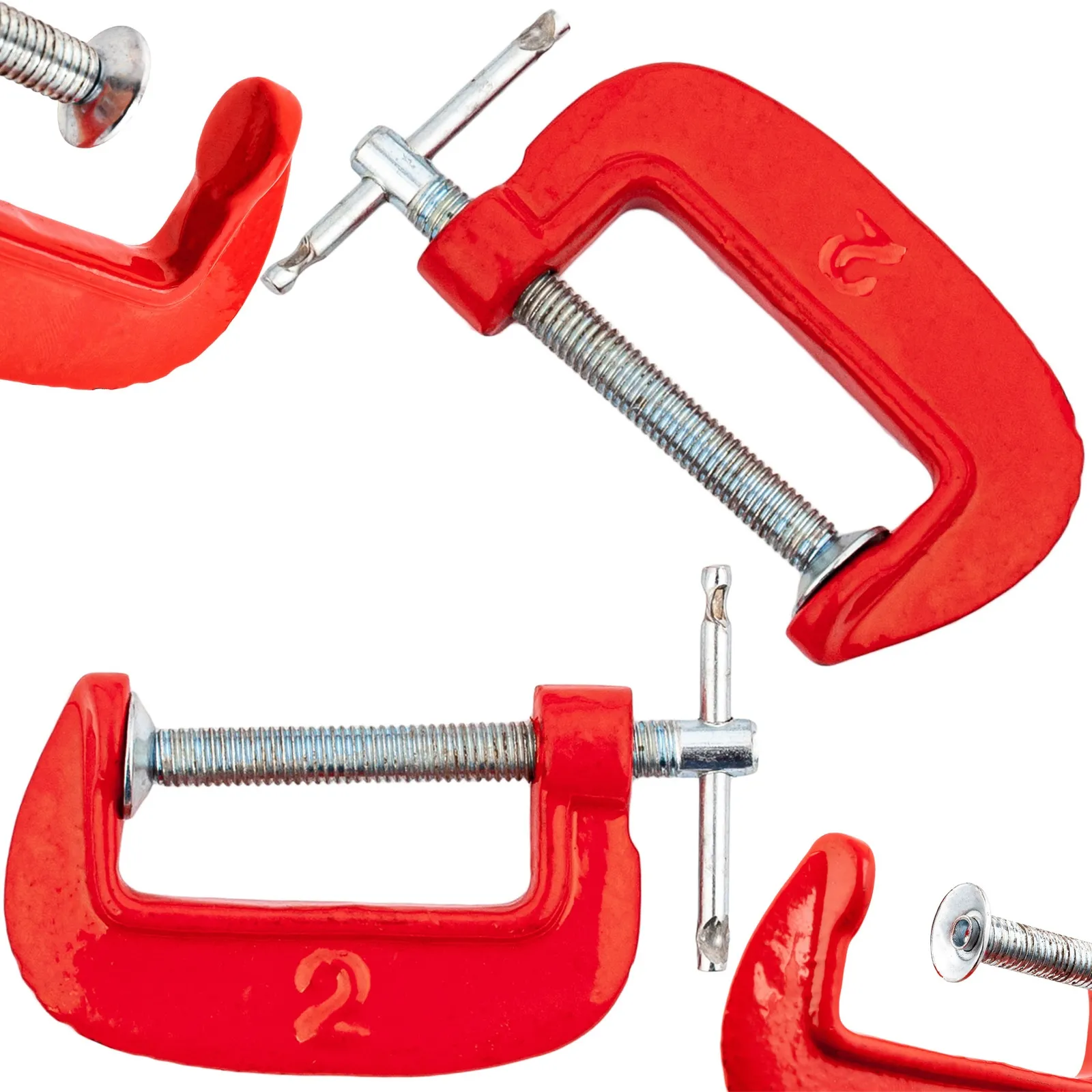 Ścisk zacisk stolarski śrubowy modelarski 2" 50 mm BEAST