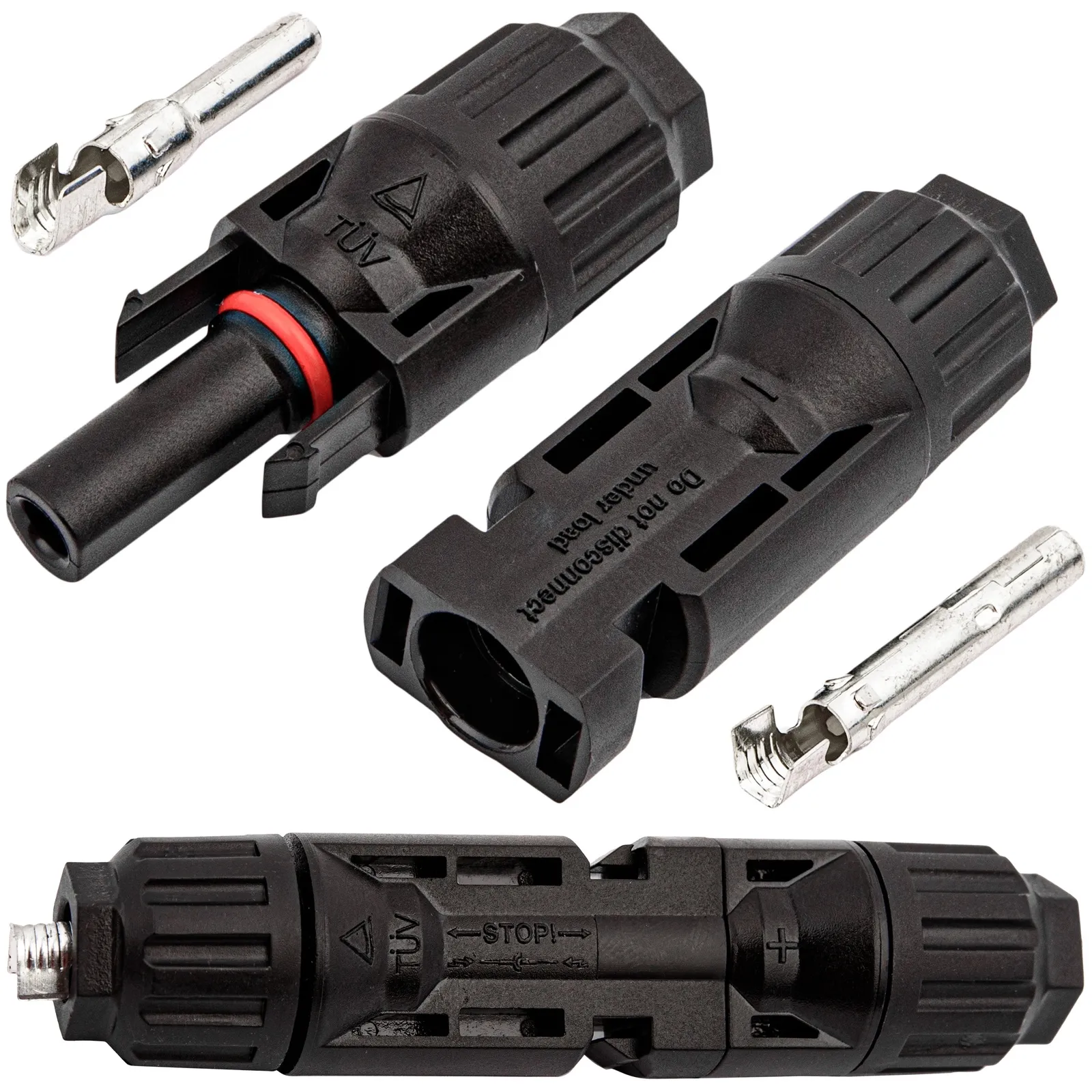 Konektor na kabel MC4 zestaw złączy szeregowych z pinami