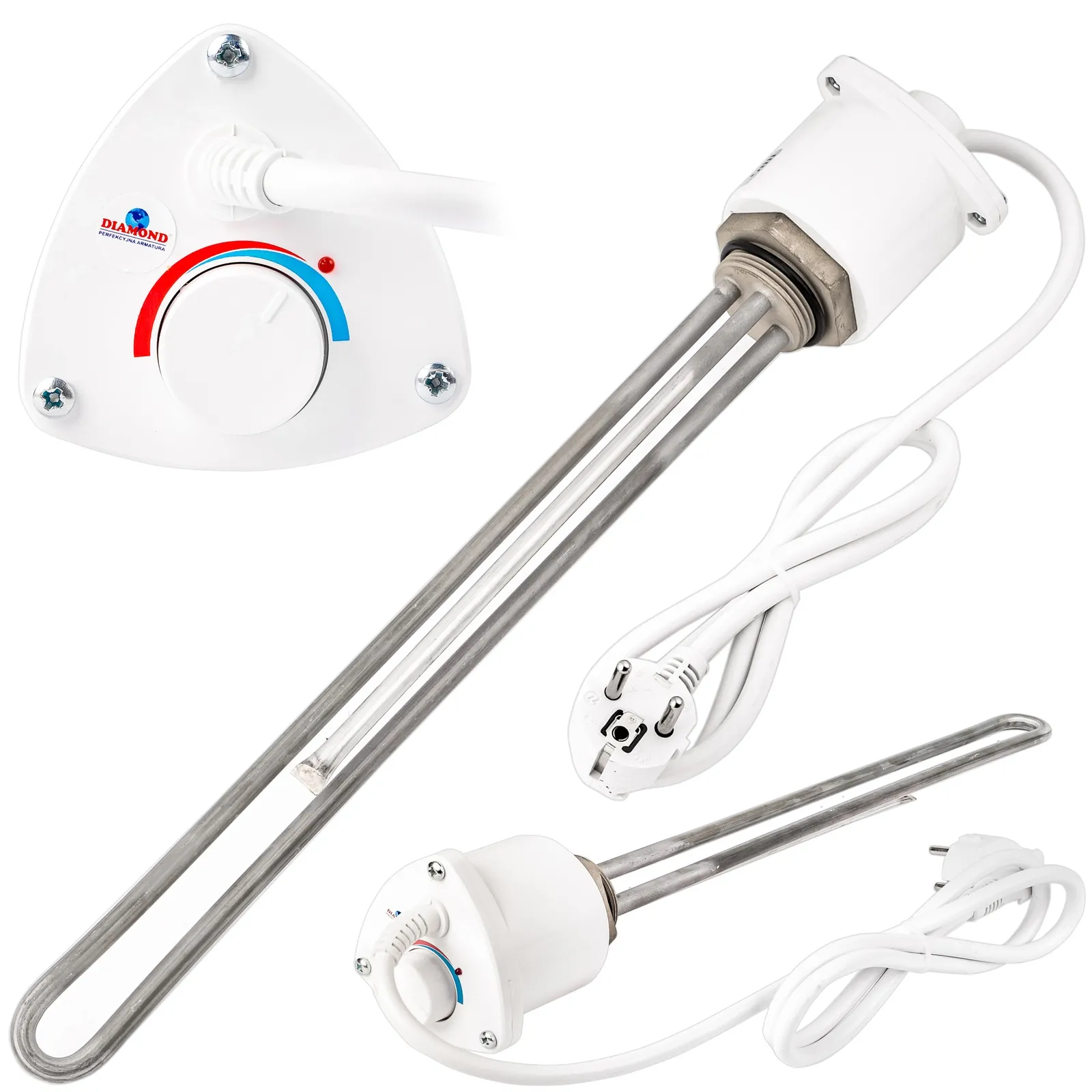 Grzałka do bojlera z termostatem 2kW - kryza 6/4"