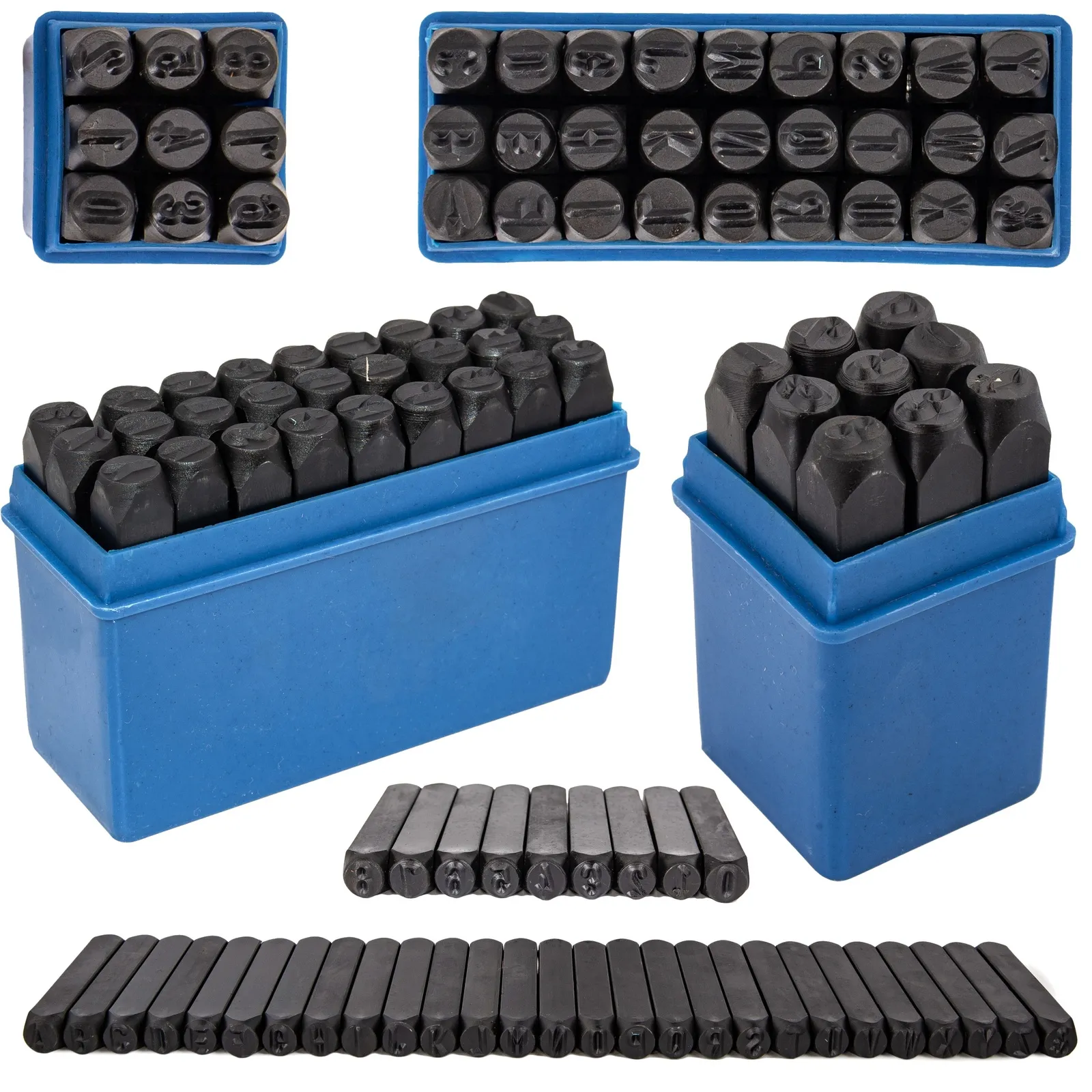 Znaczniki numeratory (cyfry + litery) 36el 6mm GEKO