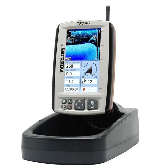 Echosonda wędkarska GPS do łódki zanętowej TF740 TOSLON