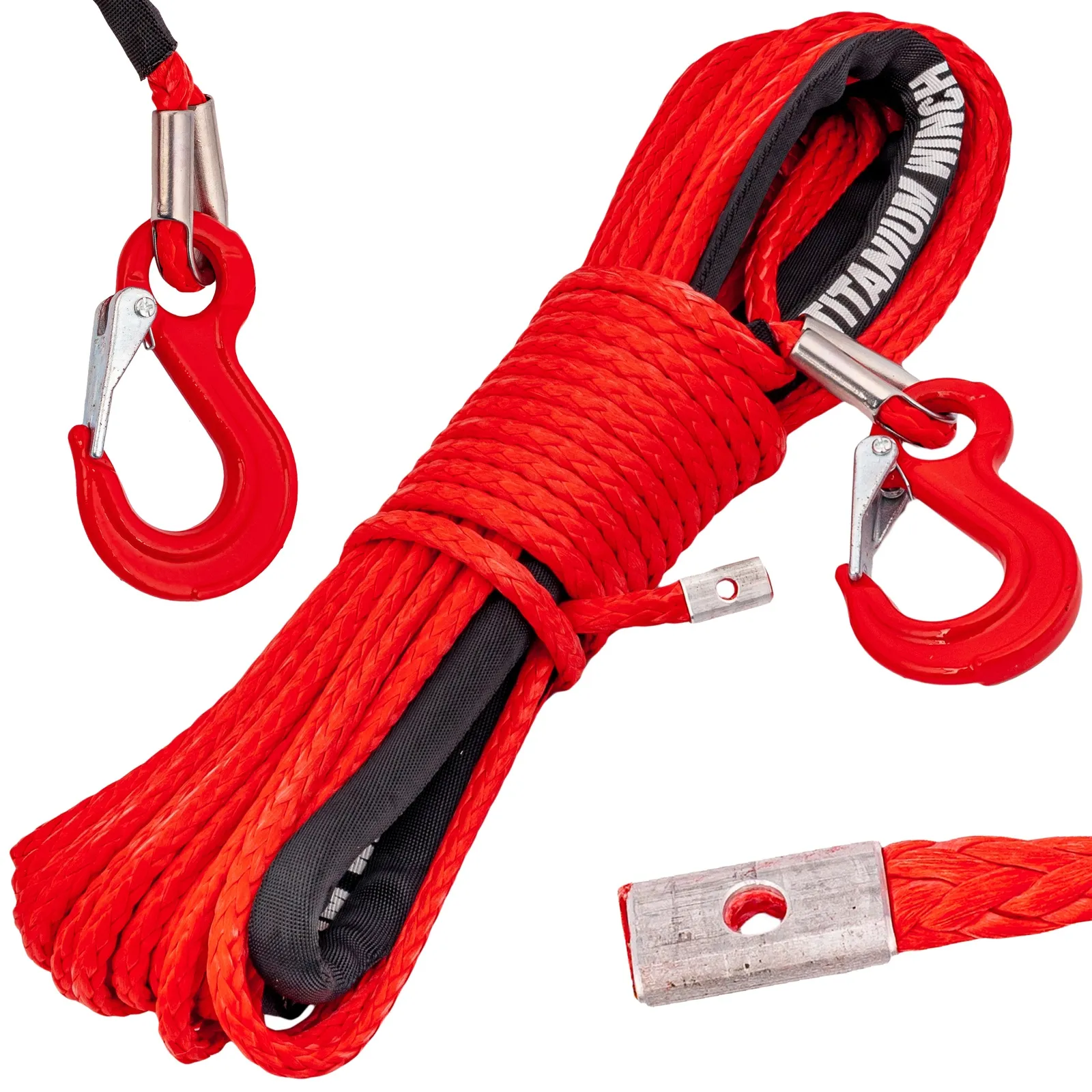 Lina syntetyczna do wyciągarki 24 m (10 mm) z włókien Dyneema Titanium Winch