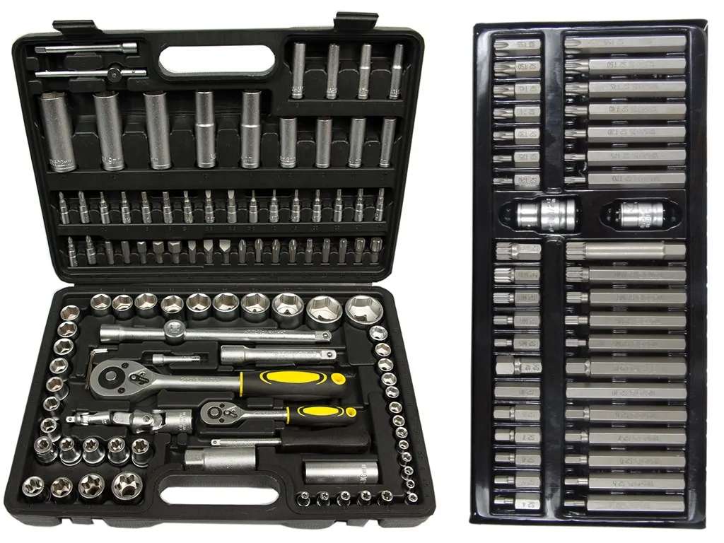 Zestaw Klucze Nasadowe 108el + Bity Torx Hex SPLINE 40el YATO