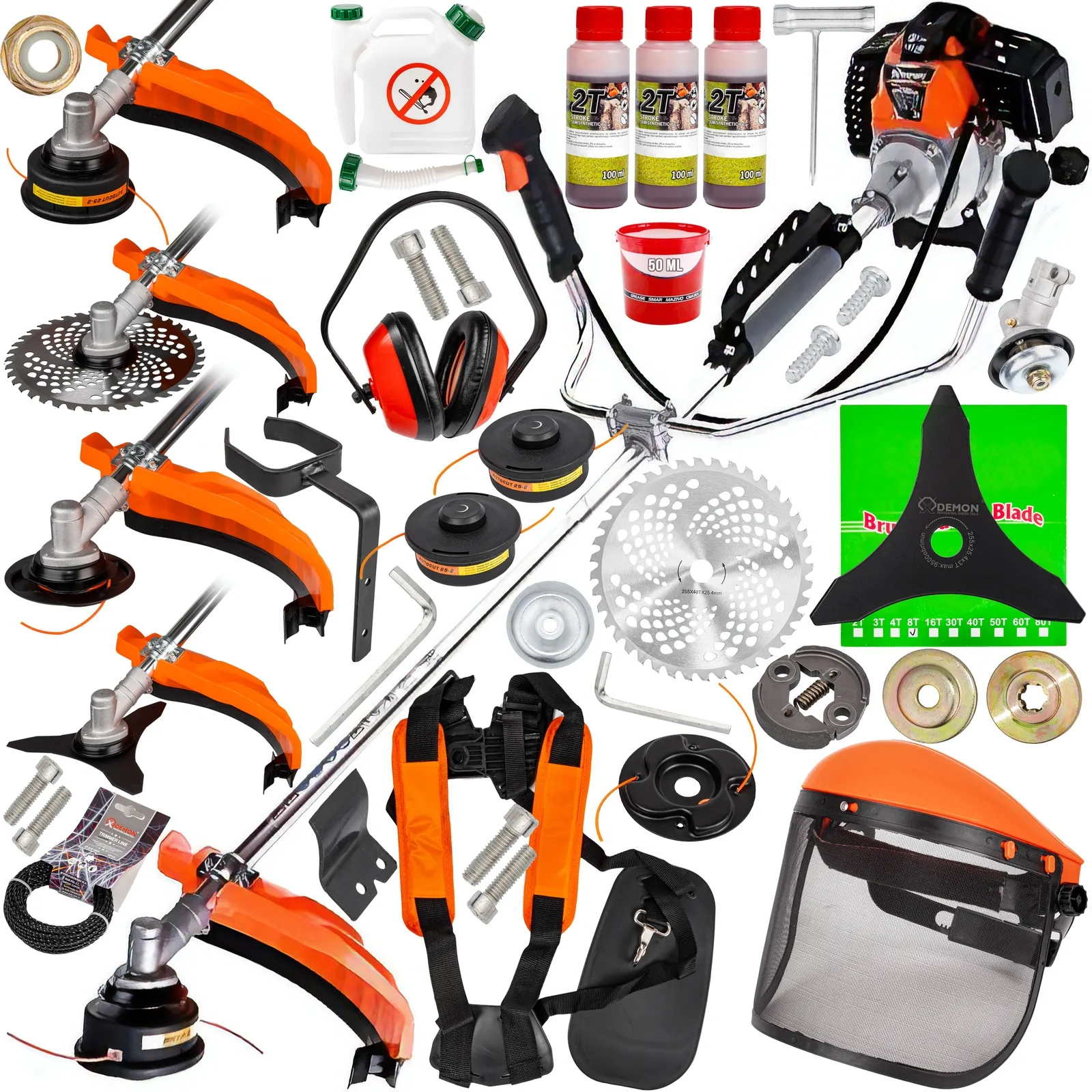 Kosa spalinowa podkaszarka RQ 580 + 3x olej 5.2 kM DEMON