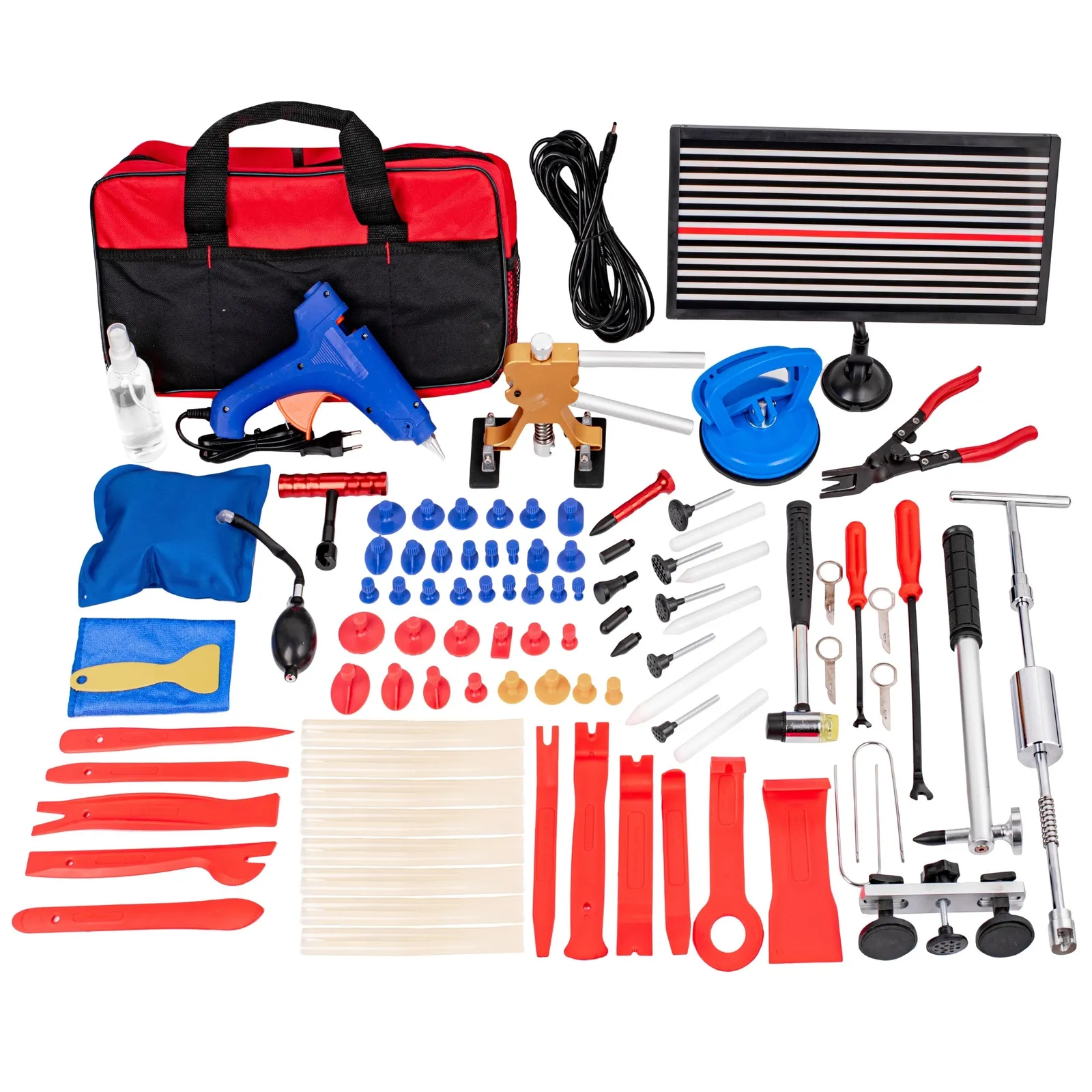 Zestaw naprawczy do usuwania wgnieceń wgniotek karoserii auta PDR 96 szt