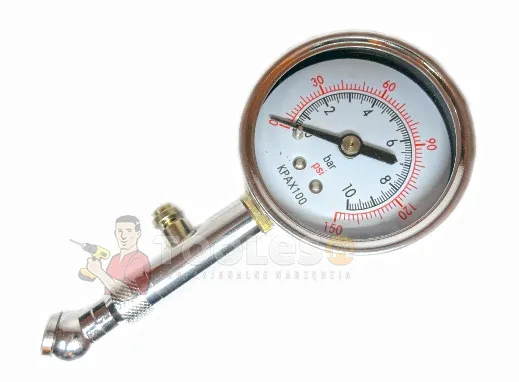 Ciśnieniomierz do opon z manometrem 10 Bar CARPOINT