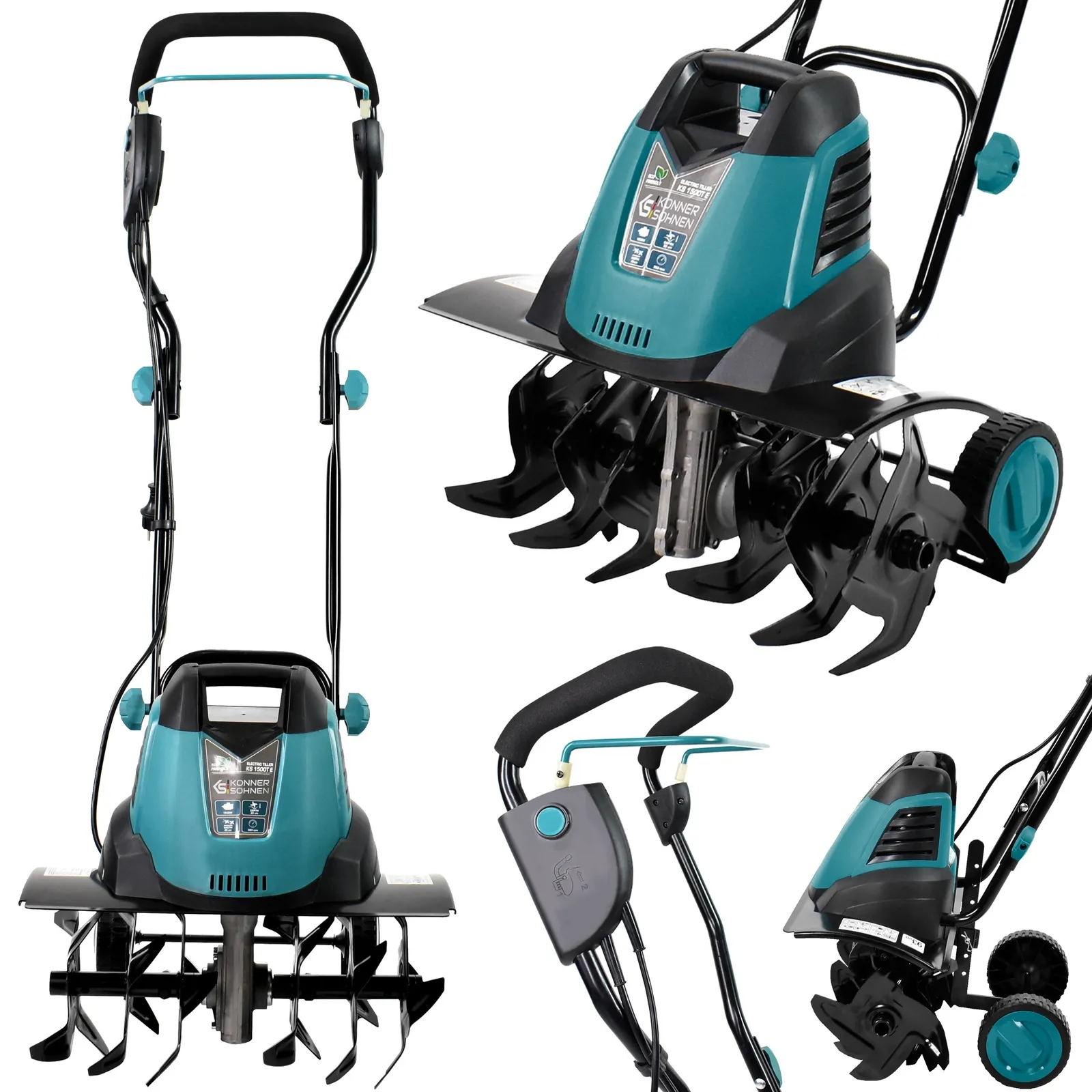 Glebogryzarka elektryczna kultywator KS 1500T E 1500W 45cm Könner & Söhnen KS