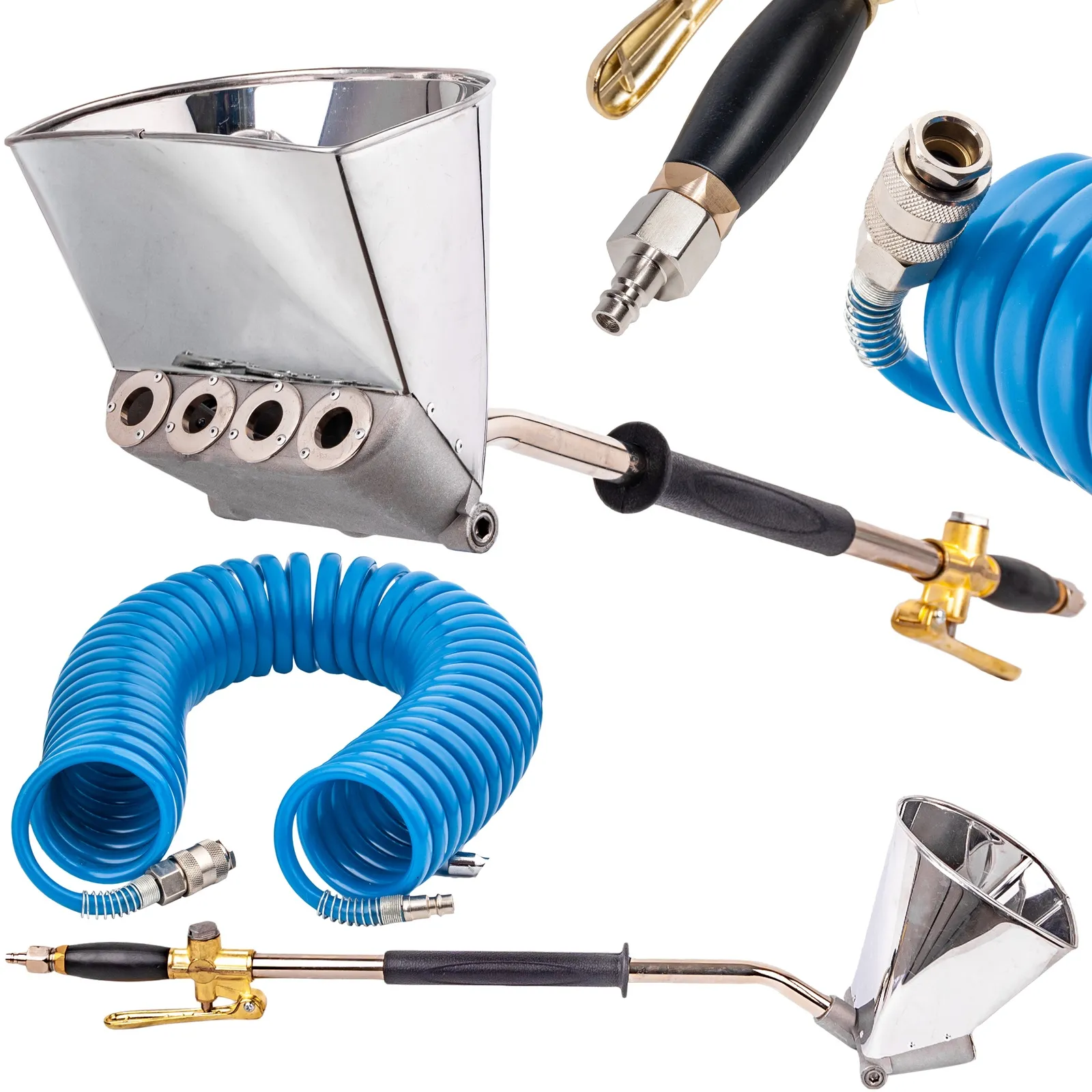 Tynkownica tynkarka pistolet do tynkowania sufitów pneumatyczny +wąż 10m FALON-TECH