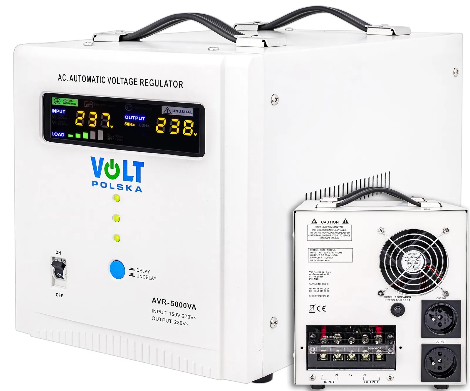 Stabilizator napięcia AVR 5000VA Do Agregatu VOLT POLSKA