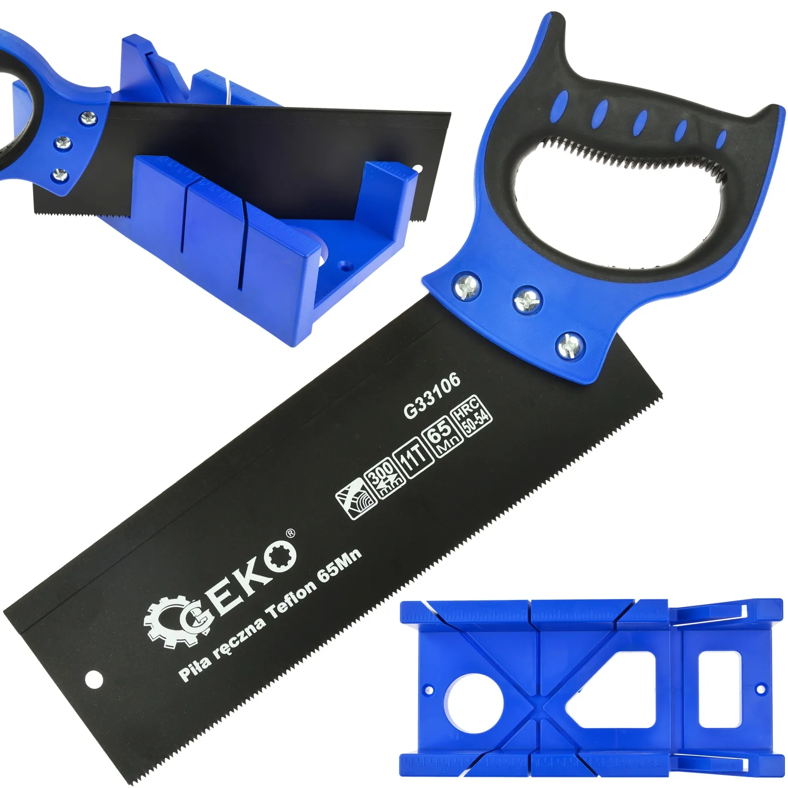 Piła ręczna teflonowa 300mm z praktycznym korytkiem GEKO