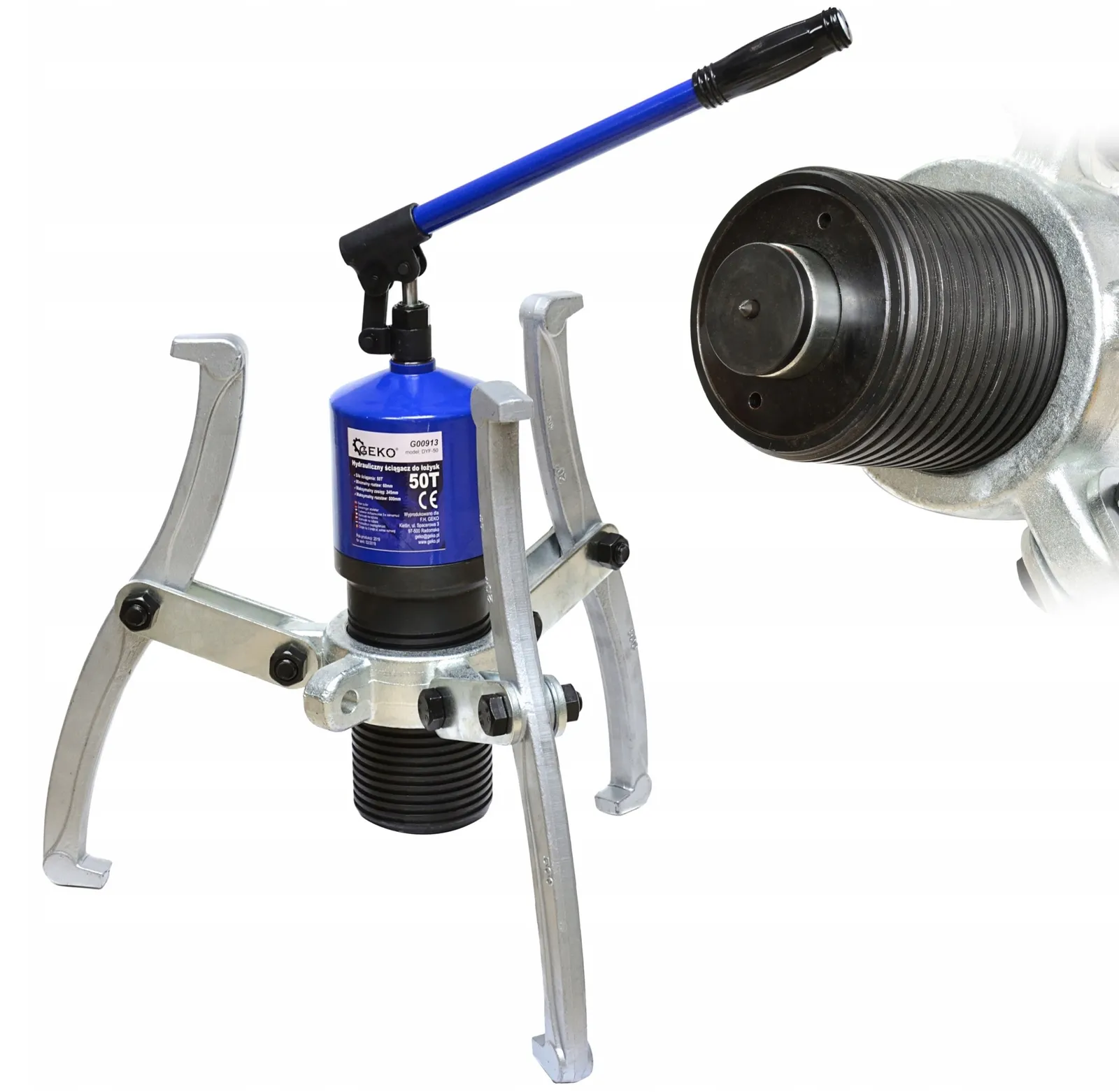 Ściągacz hydrauliczny do Łożysk Piast Kół Tulei 50T GEKO