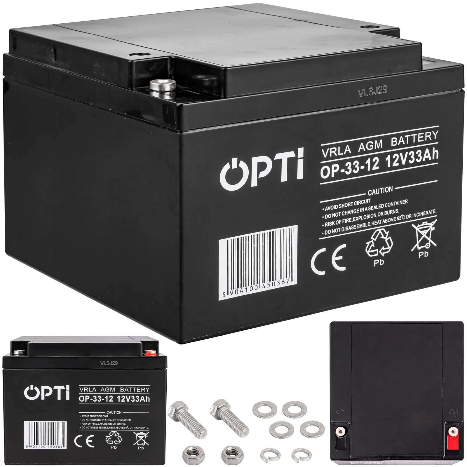 Akumulator AGM VRLA OPTI 33Ah 12V VOLT POLSKA