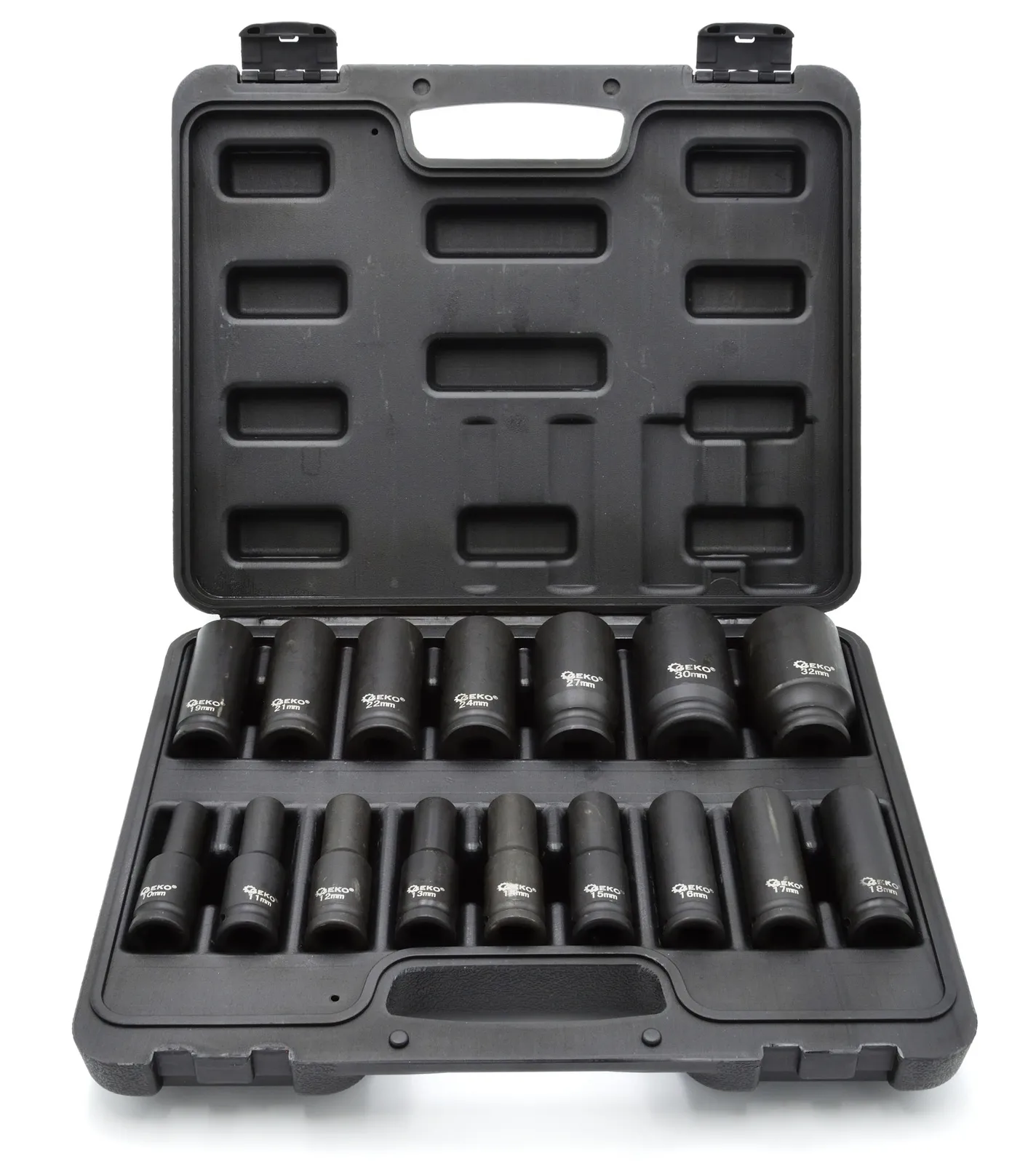 Zestaw nasadek udarowych 1/2" 10-32 mm 16 el GEKO