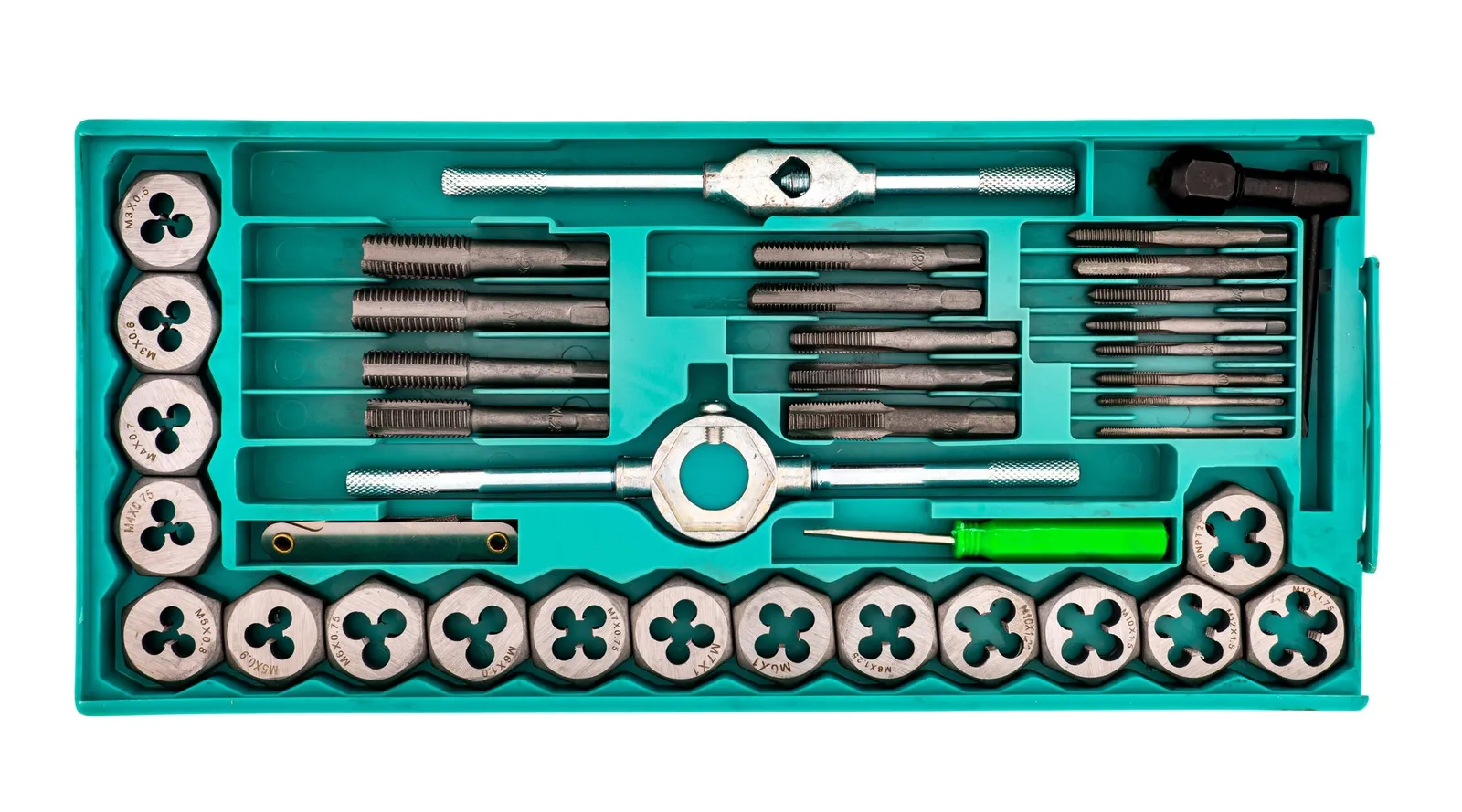 Zestaw narzynki gwintowniki kalibrowniki 40 sztuk BEAST