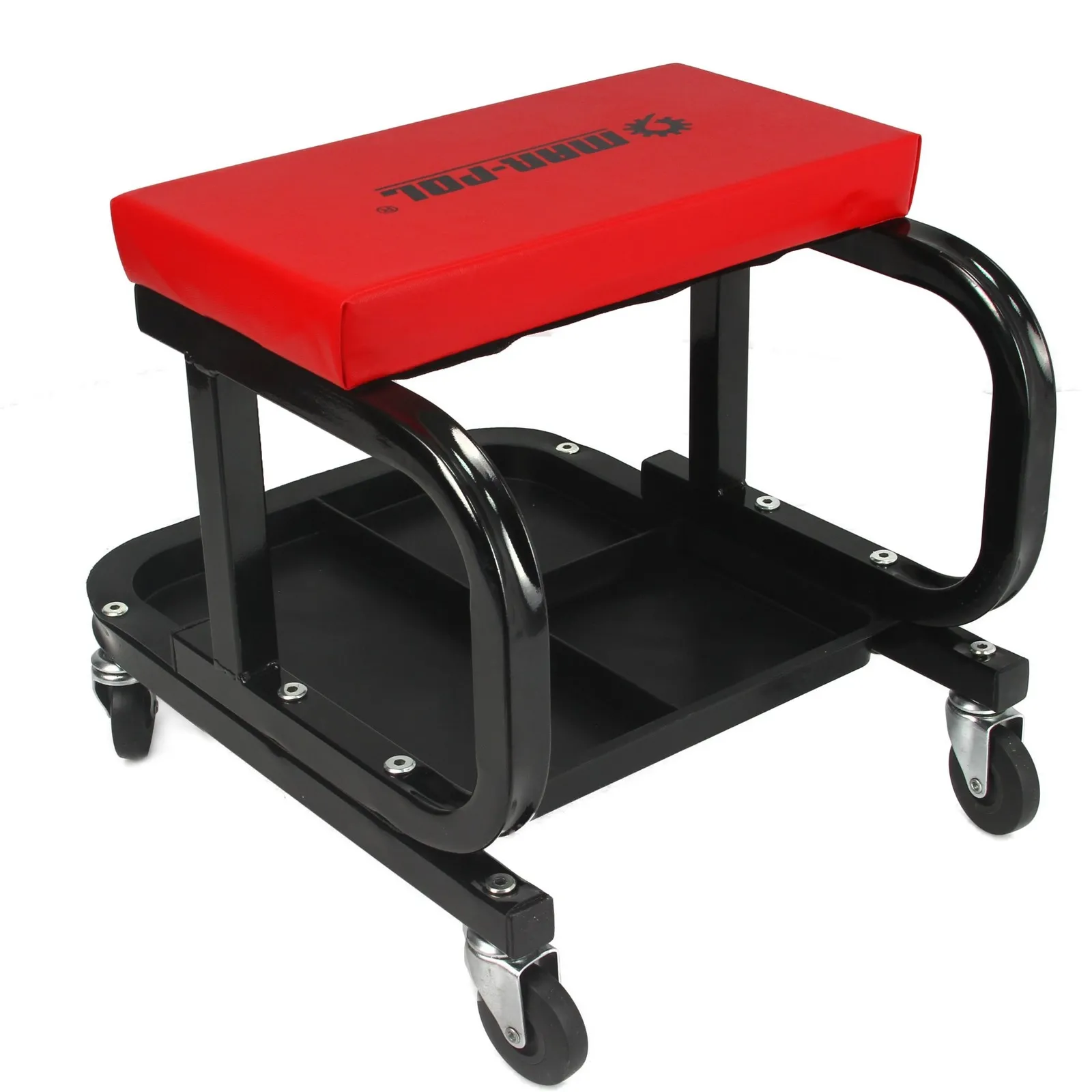 Stołek warsztatowy z półką taboret siedzisko krzesło półka MAR-POL