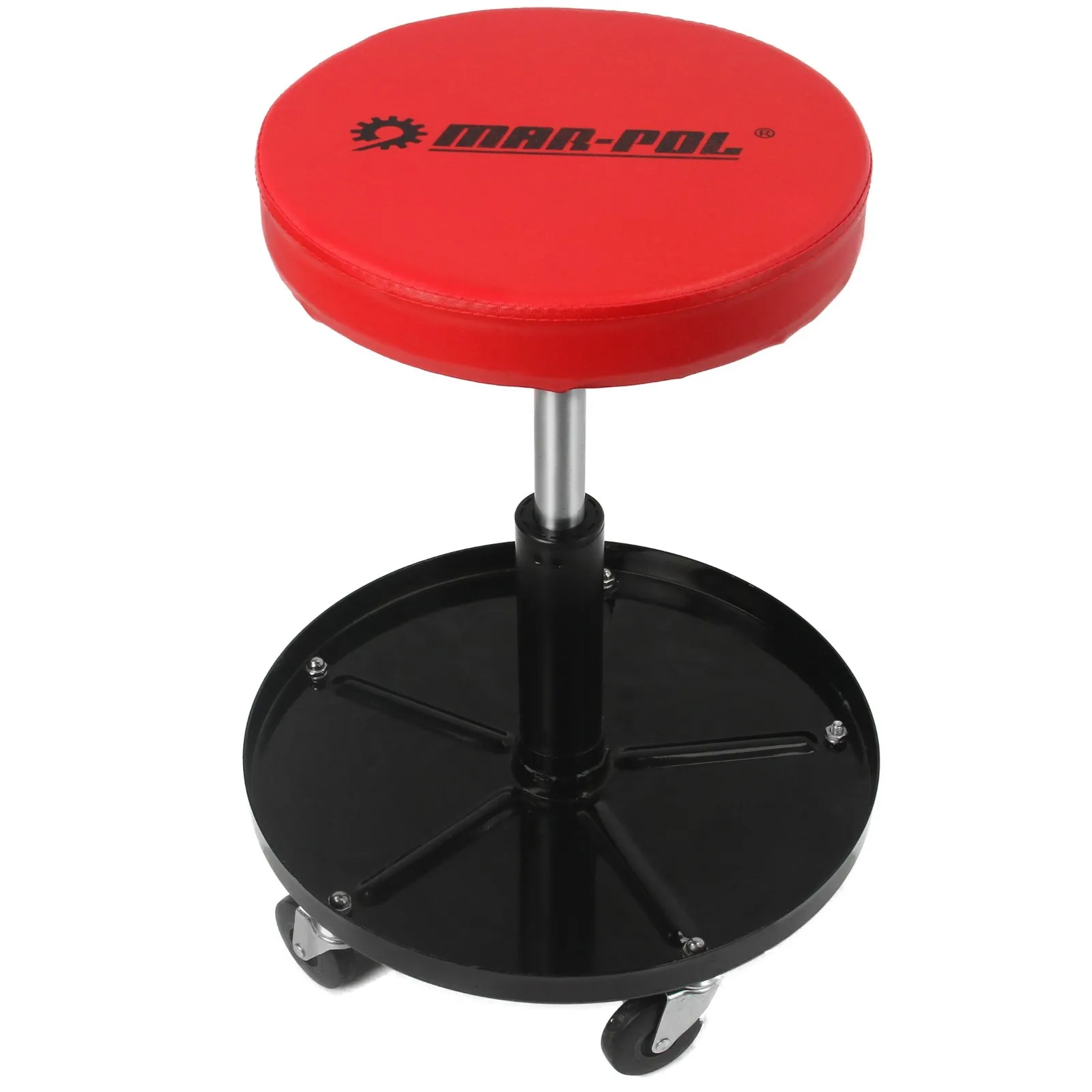 Stołek warsztatowy z półką taboret siedzisko krzesło MAR-POL