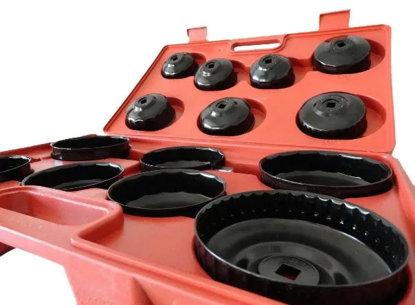 Klucze do filtrów oleju nasadowe 14 sztuk GEKO