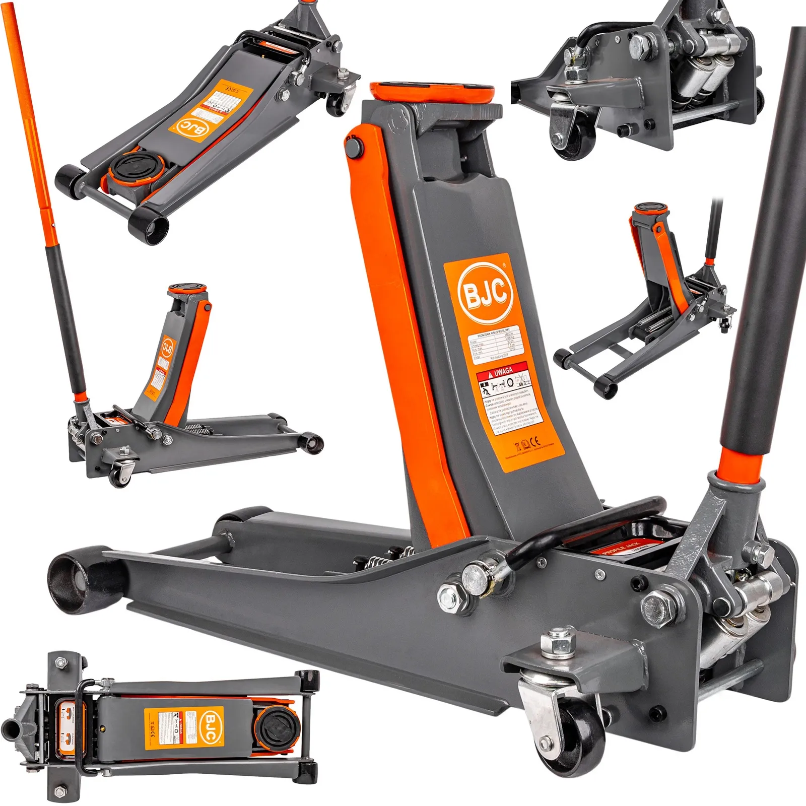 Podnośnik samochodowy niskoprofilowy 3T 75mm żaba lewarek BJC