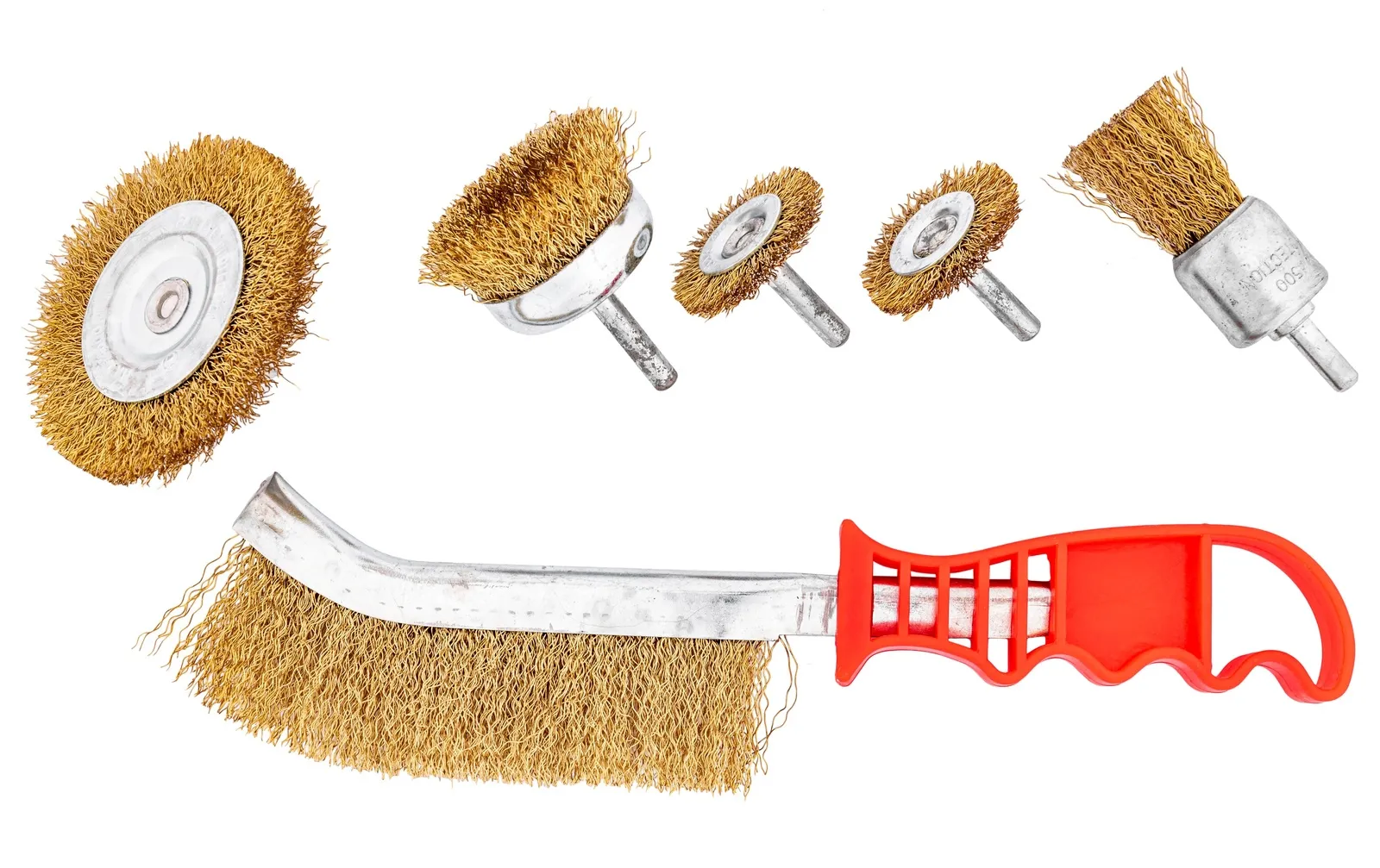 Zestaw szczotek drucianych do wiertarki 5 szt. plus szczotka ręczna TRADE HOUSE
