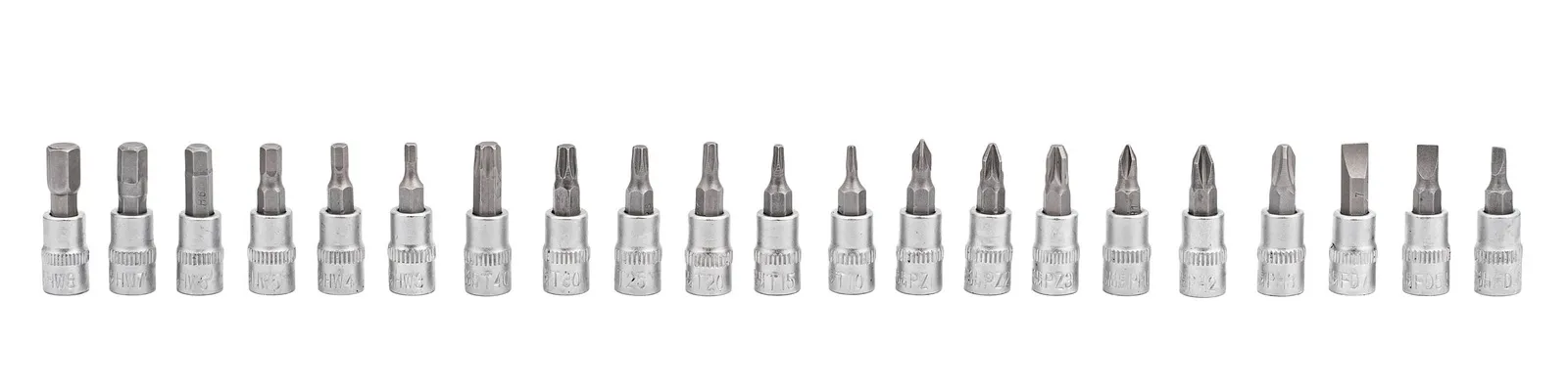 Zestaw kluczy nasadowych klucze nasadowe bity TORX HEX 46el. WMC