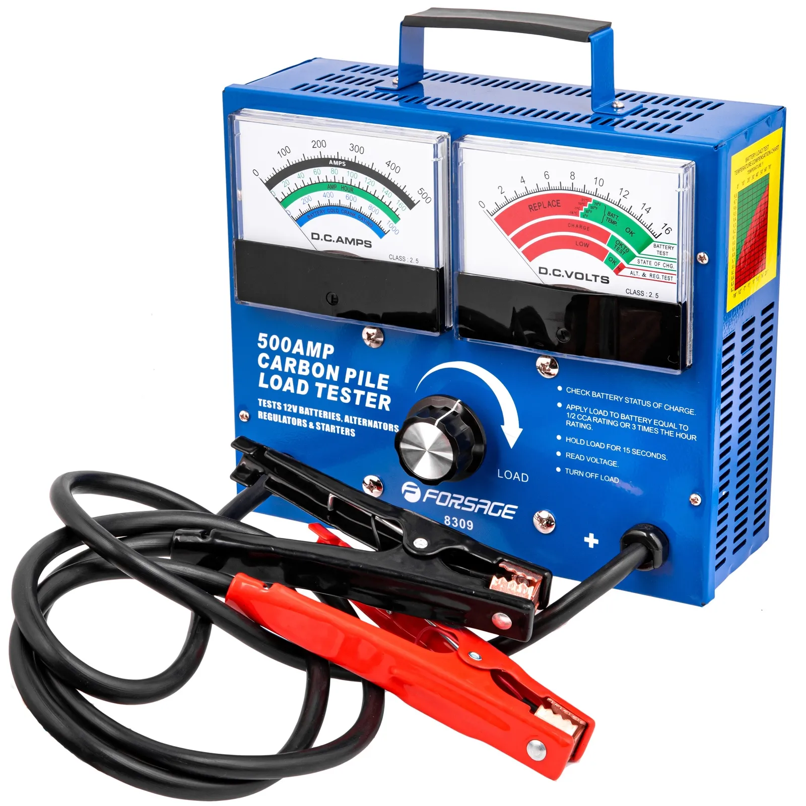 Tester miernik diagnostyczny do akumulatorów 500A 12V FORSAGE