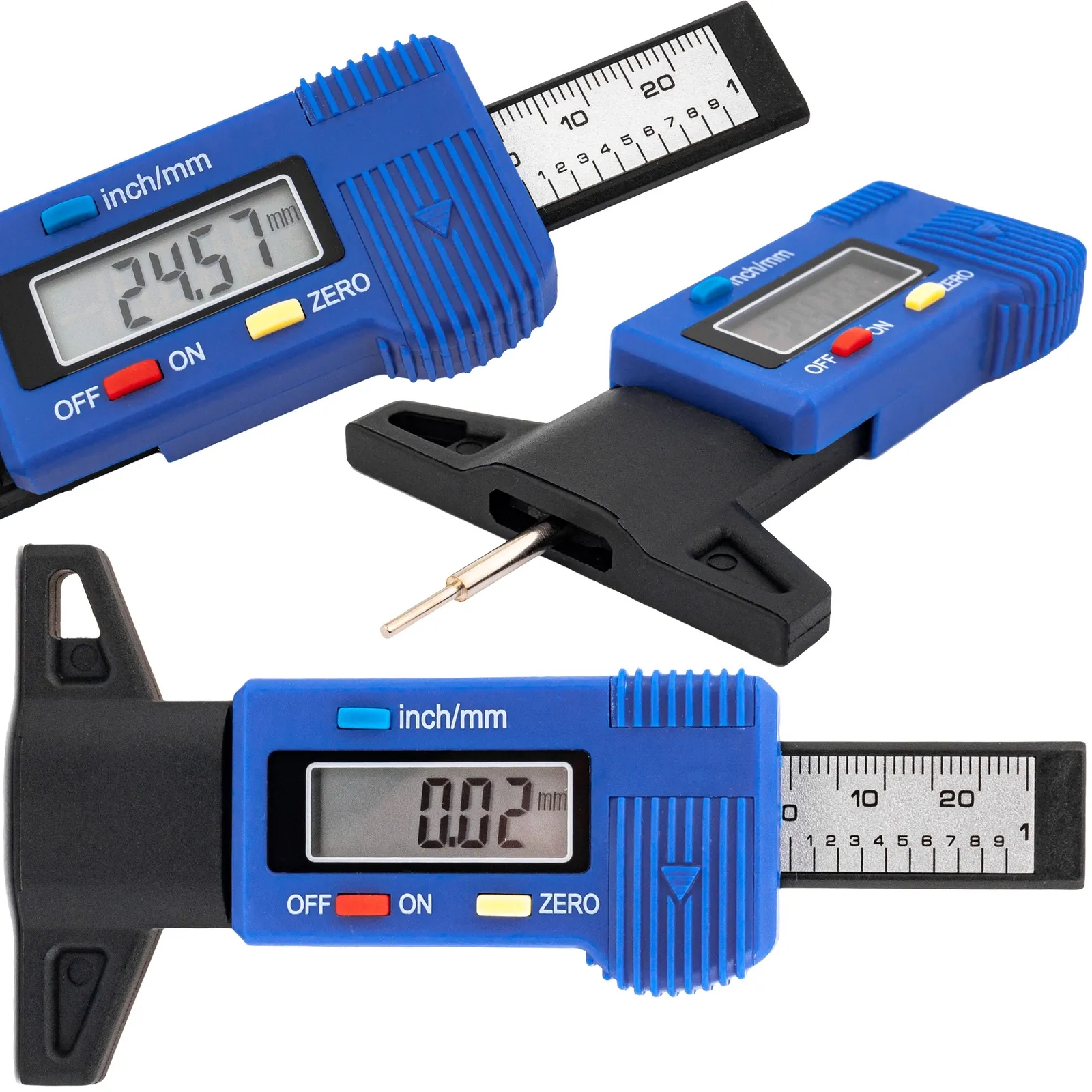 Cyfrowy miernik wysokości bieżnika do opon LCD MAR-POL