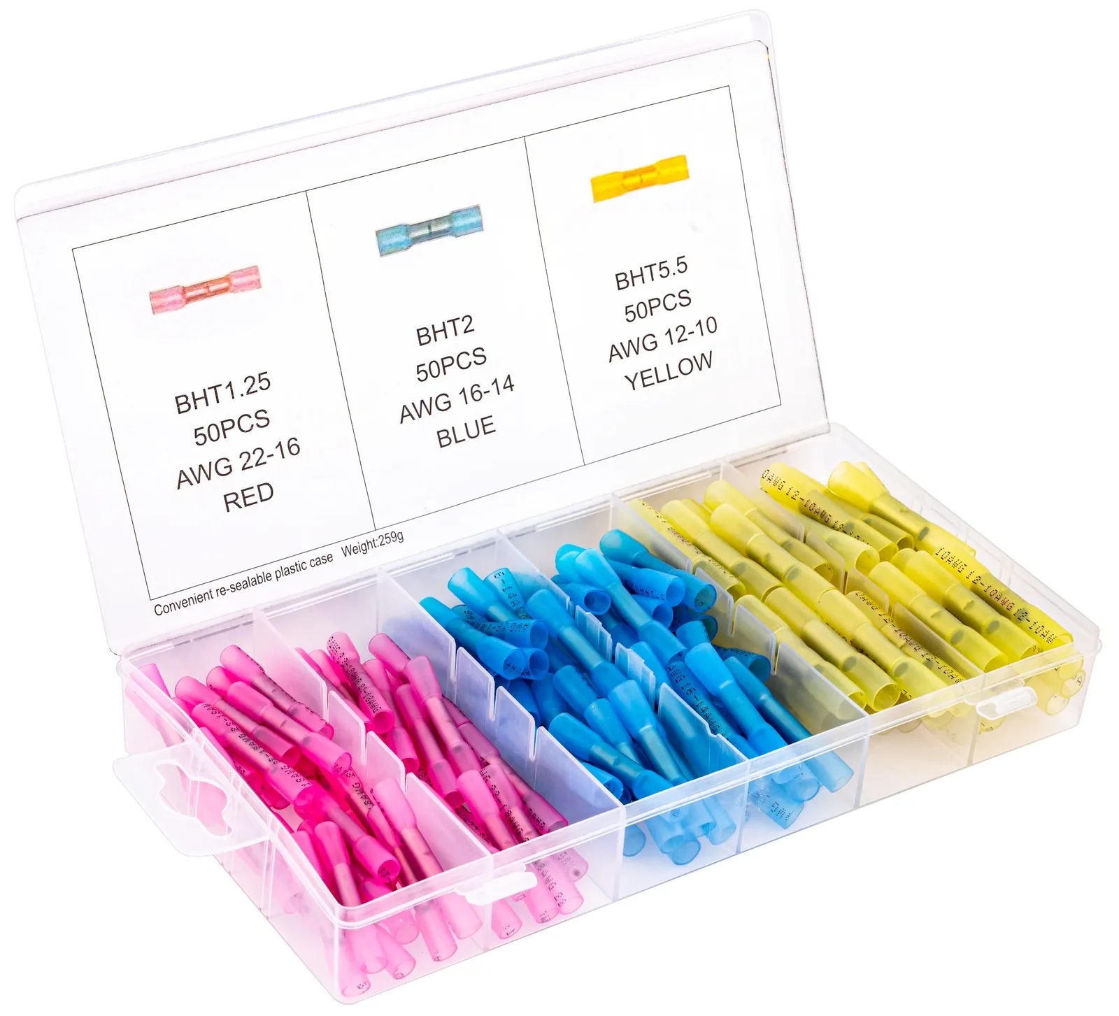 Koszulki lutownicze termokurczliwe 150 sztuk FORSAGE