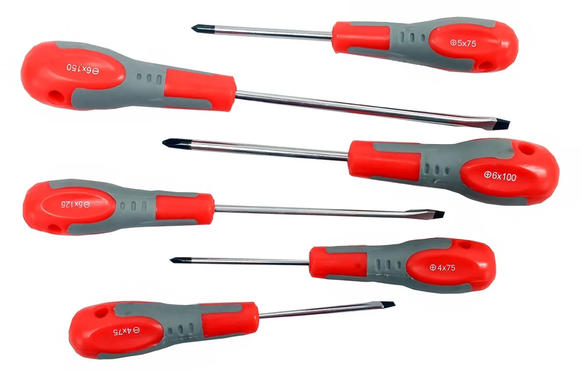Śrubokręty wkrętaki z magnesem - zestaw 6szt MAR-POLPOL