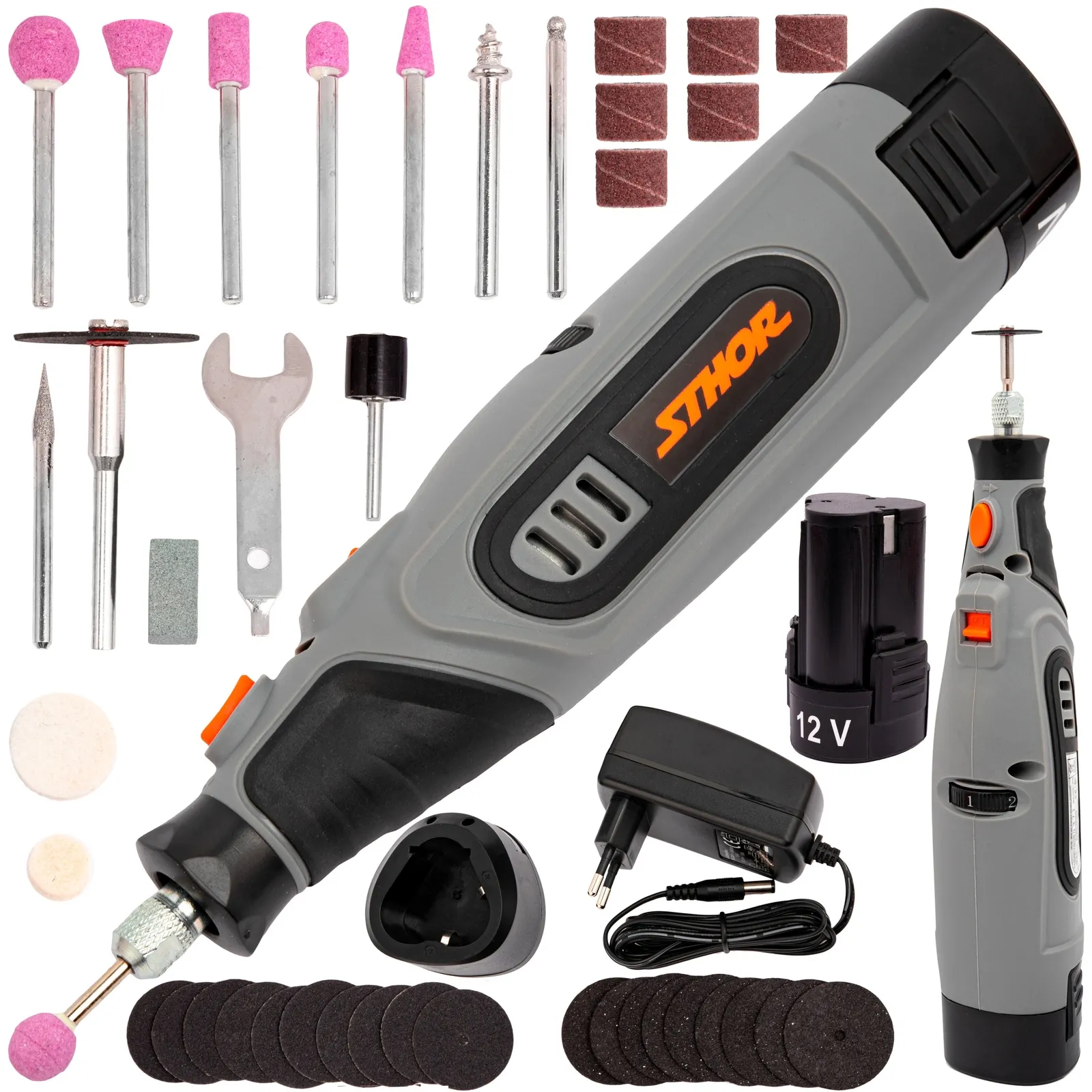 Multiszlifierka Mini Frezarka Wiertarka 40 el STHOR