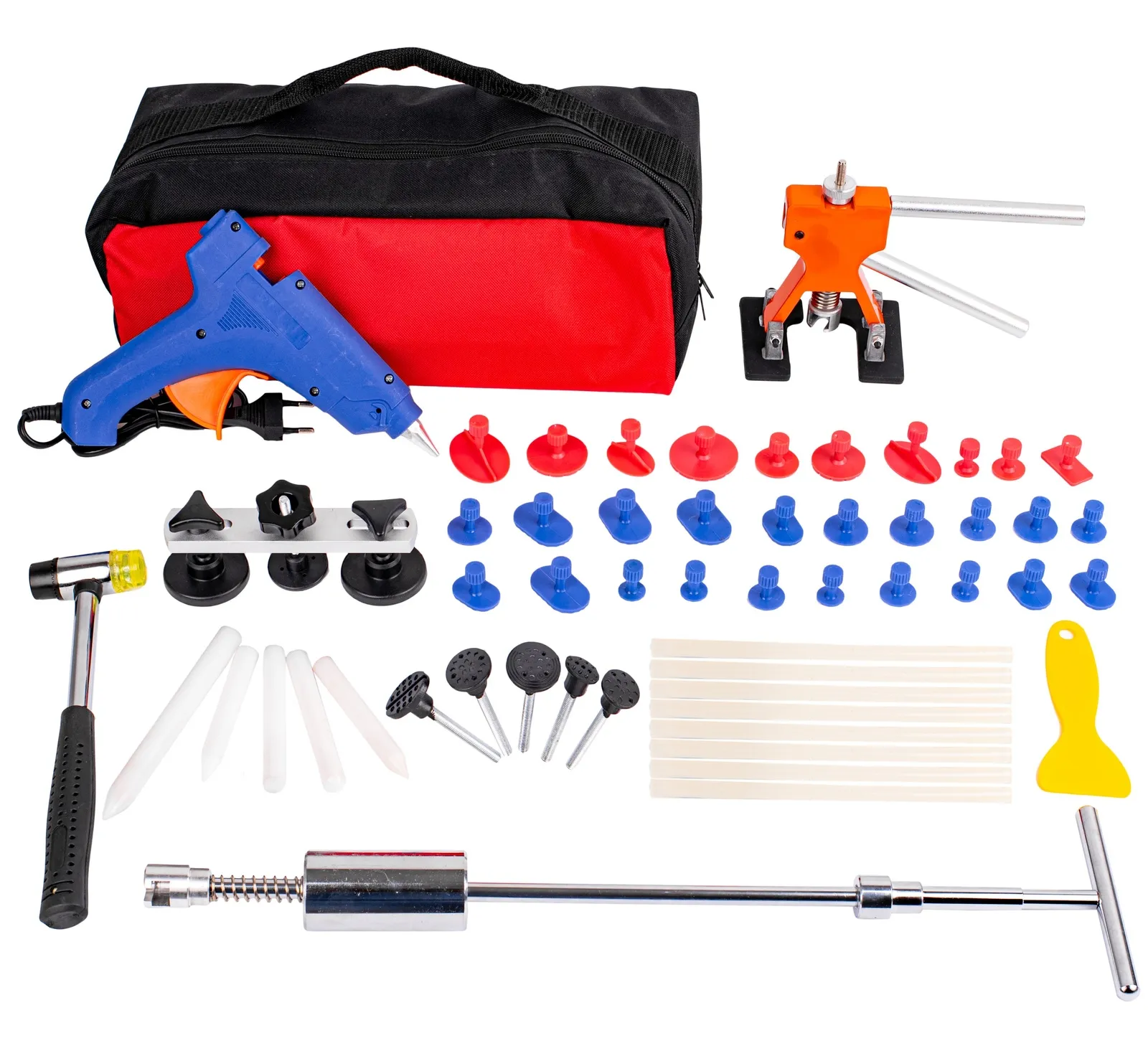 Zestaw naprawczy do usuwania wgnieceń wgniotek karoserii auta 45 szt. PDR FALON-TECH